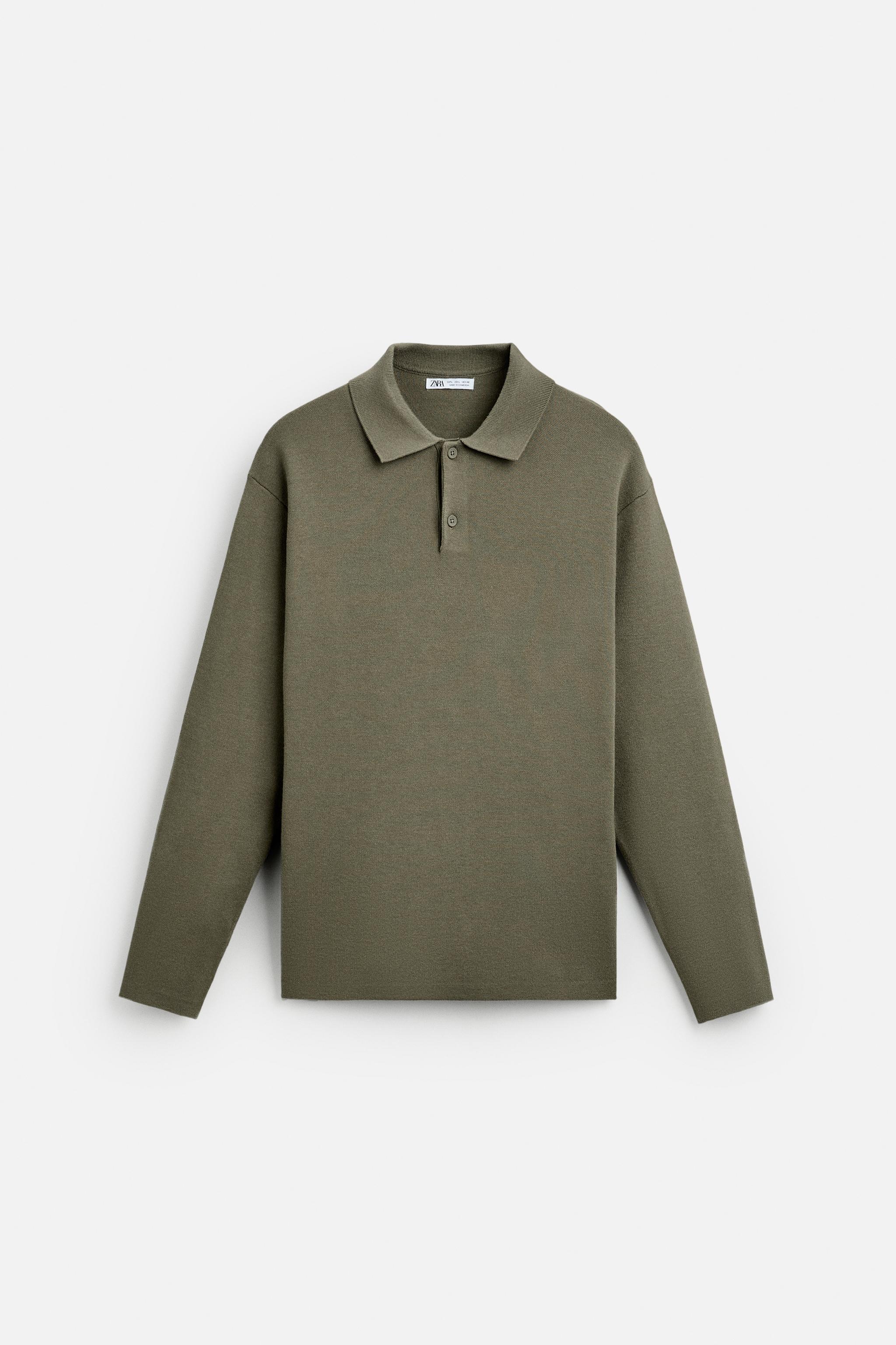 ★ZARA★ VISCOSE BLEND KNIT POLO SHIRT VISCOSE BLEND KNIT POLO SHIRT - Ecru | ZARA United States