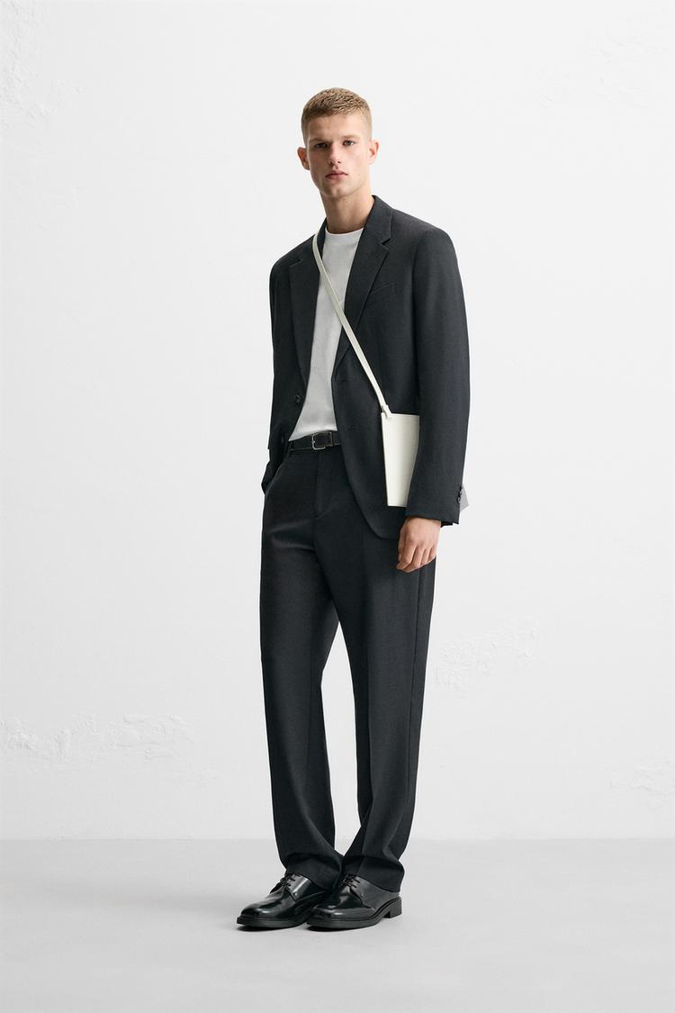100% WOOL SUIT PANTS