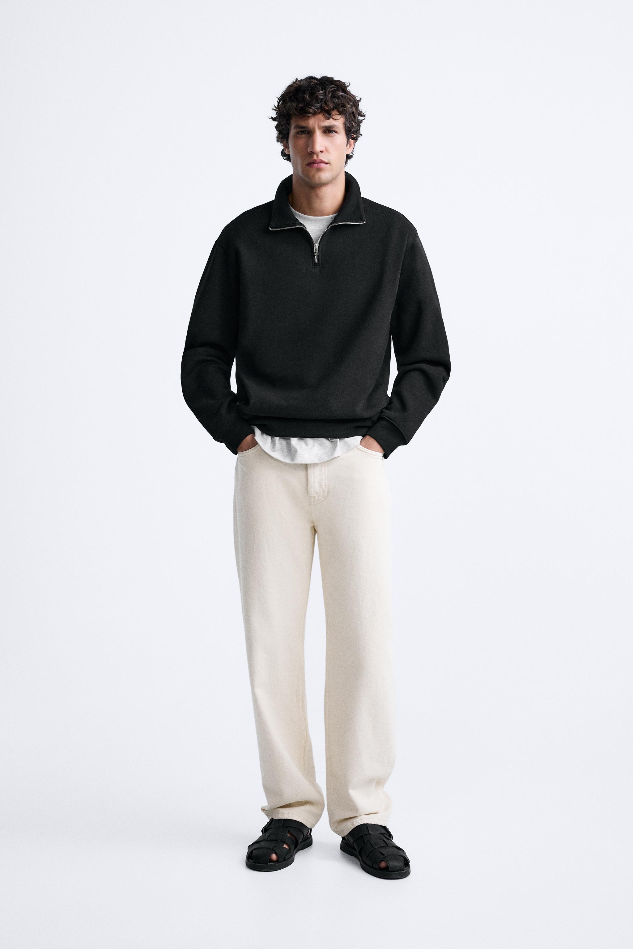 Zara QUARTER ZIP SWEATSHIRT | Yorkdale Mall