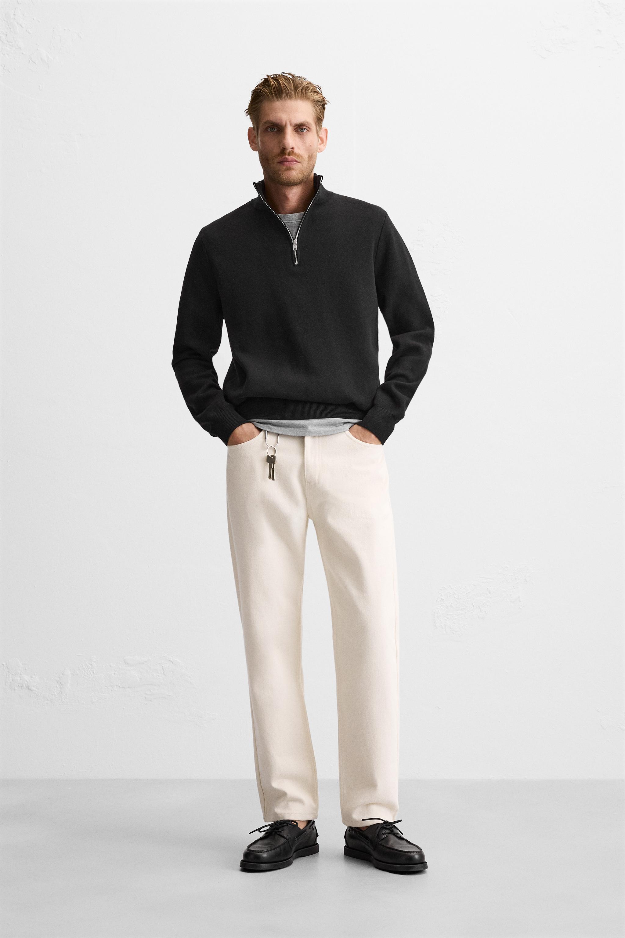 QUARTER ZIP SWEATER