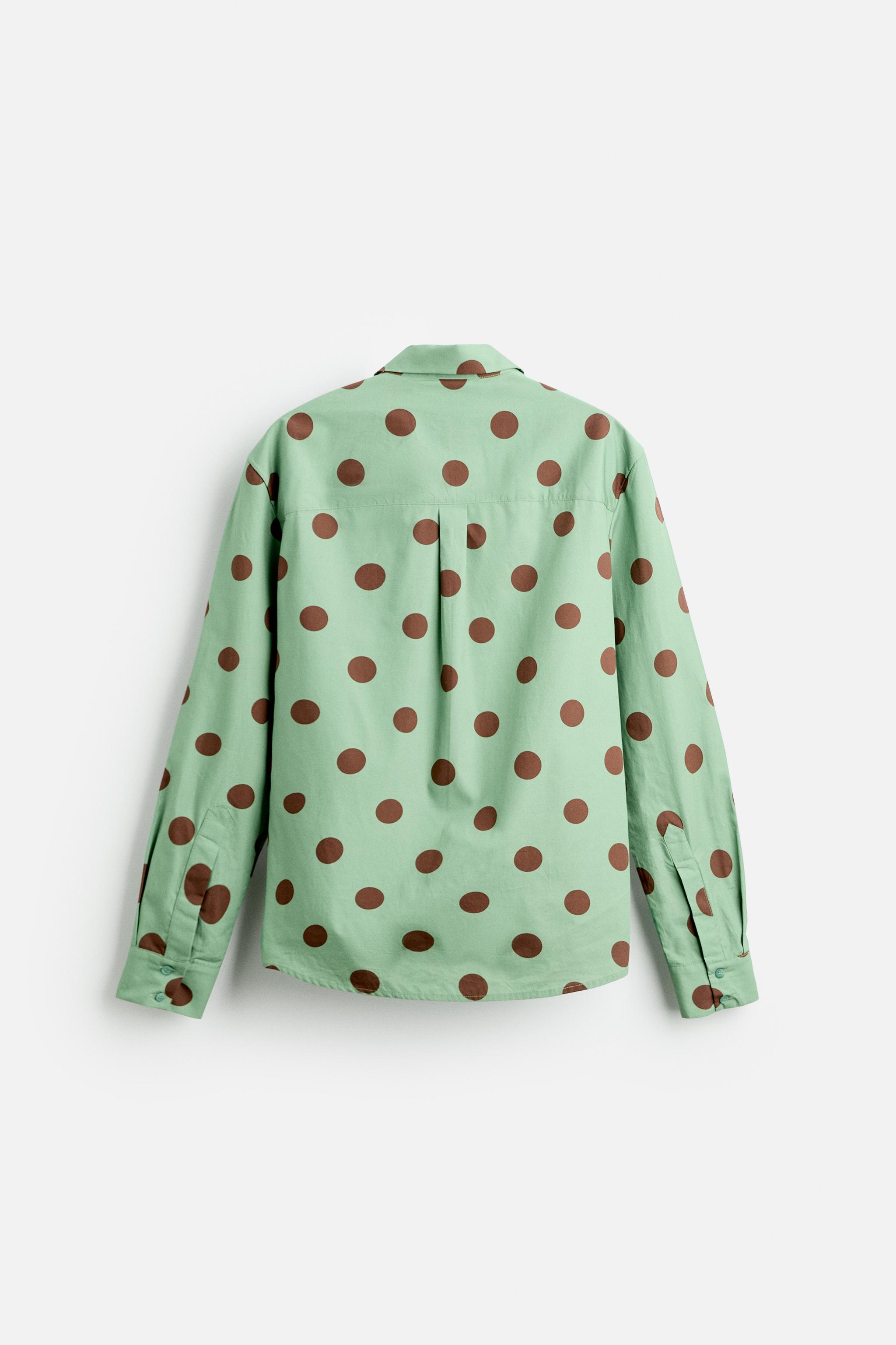Zara CAMISA COM ESTAMPADO LUNARES X HARRY LAMBERT Centro Colombo