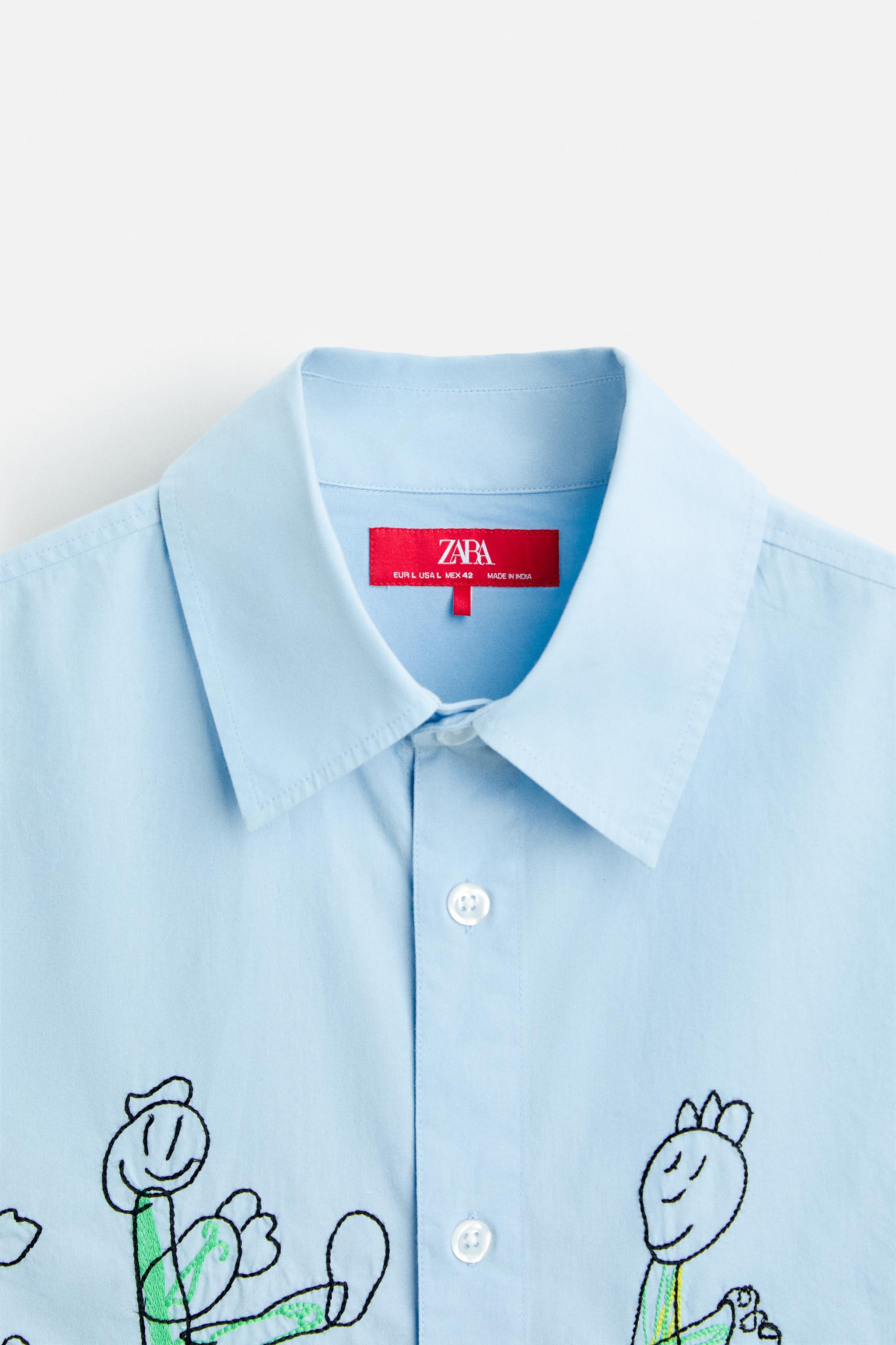 Zara EMBROIDERED SHIRT X HARRY LAMBERT | Yorkdale Mall