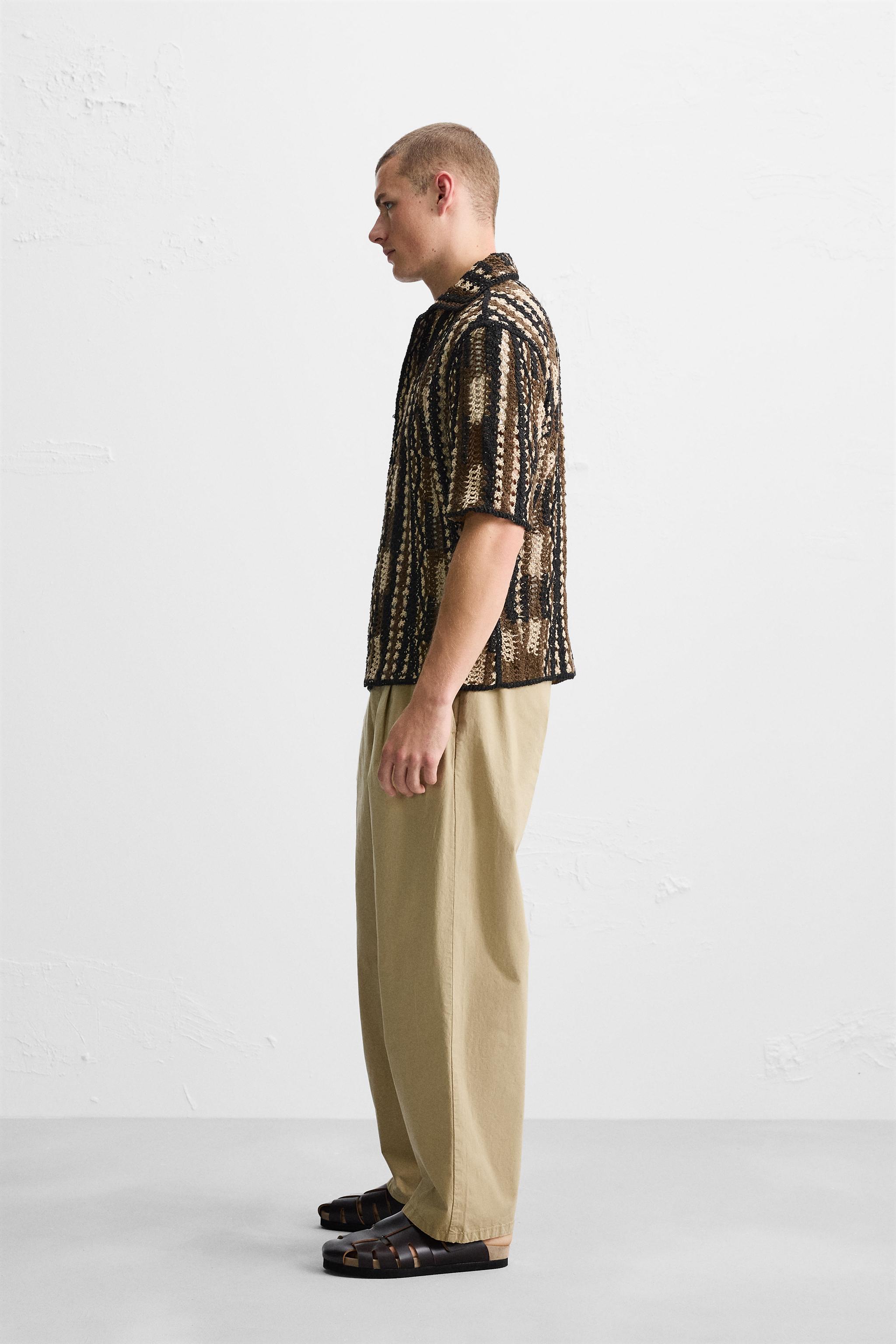 Zara GEOMETRIC CROCHET SHIRT | Mall of America®