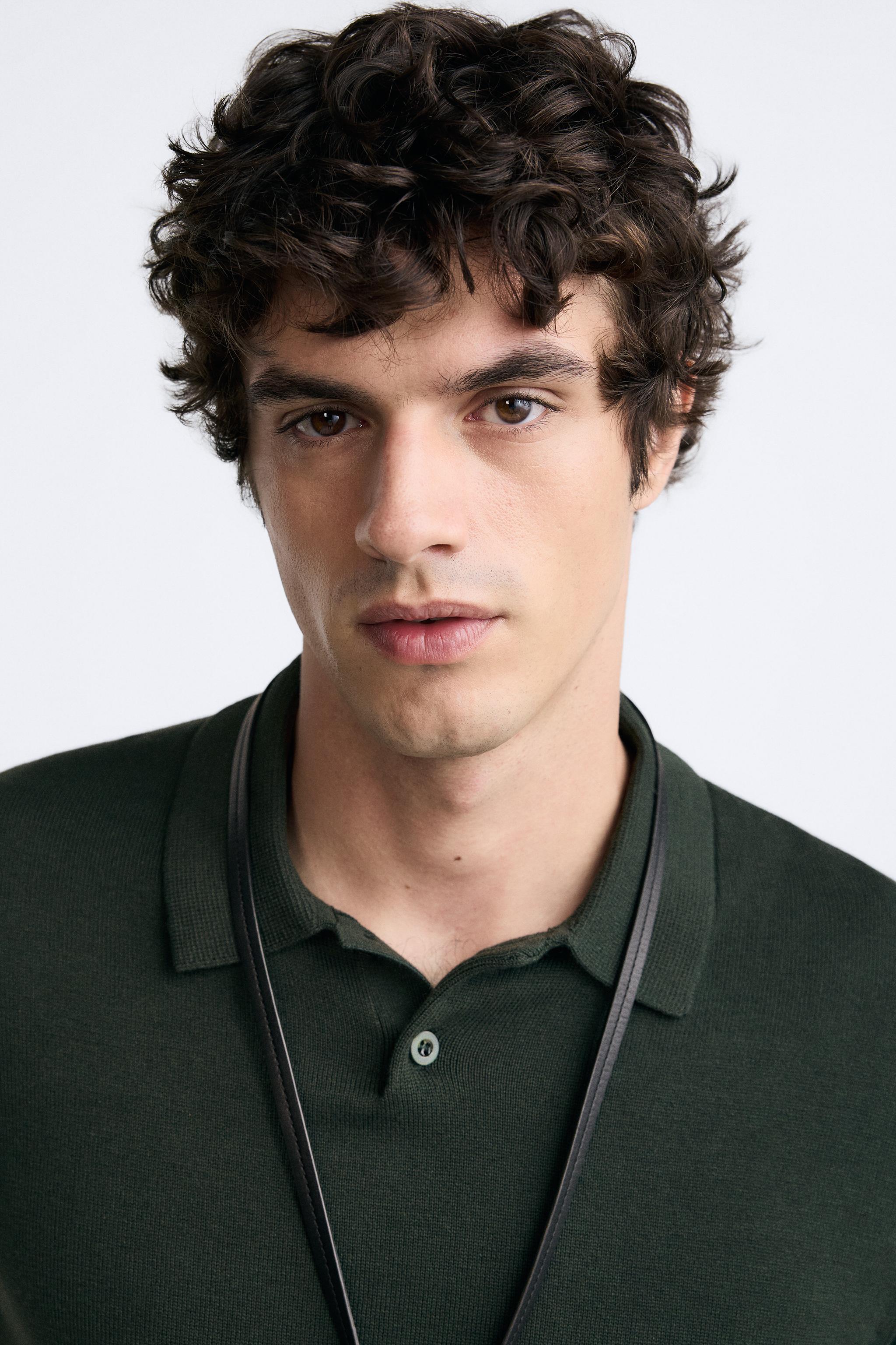 Zara COTTON - SILK BLEND KNIT POLO | Square One