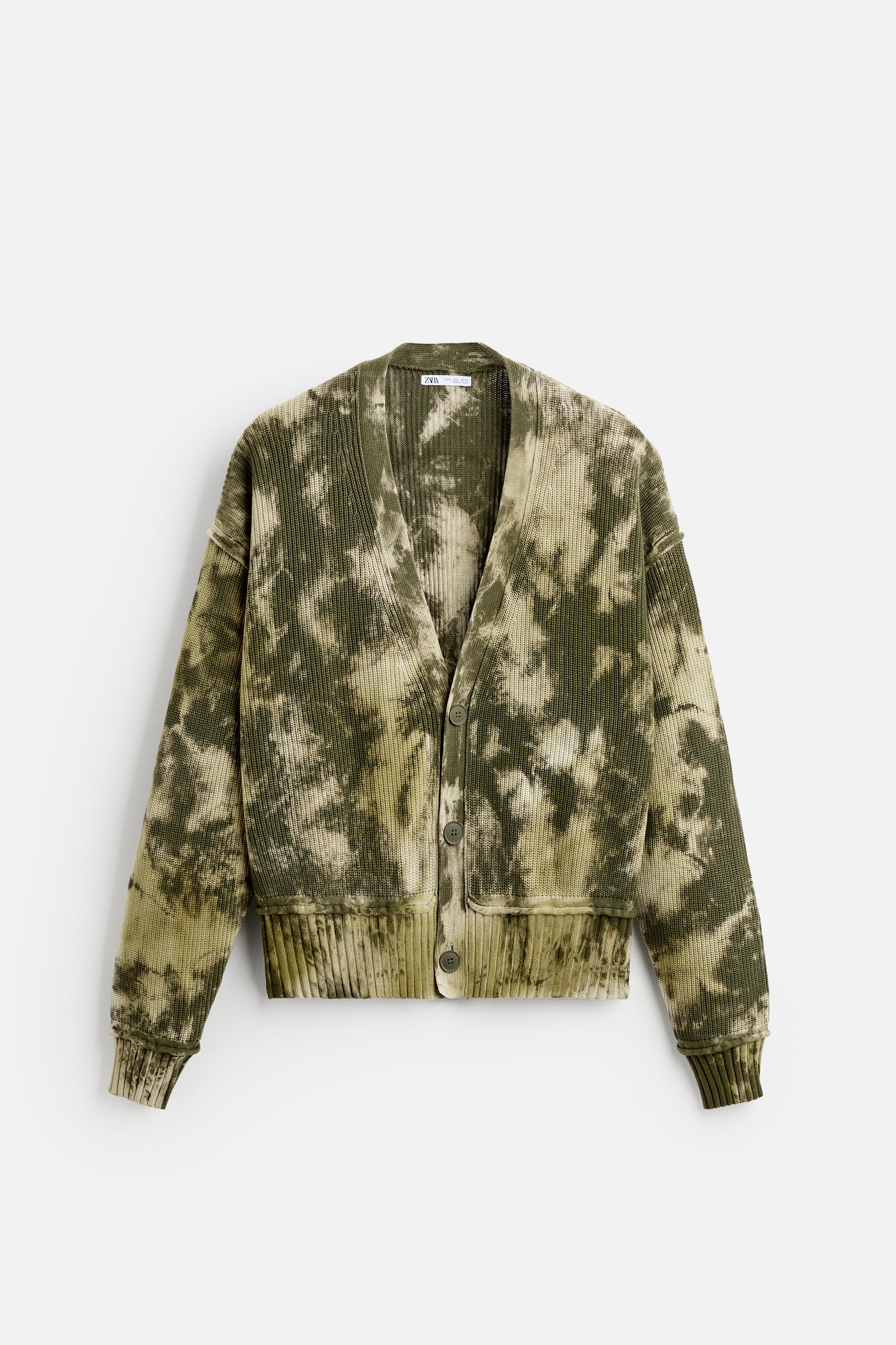 TIE-DYE PRINT CARDIGAN - Blue | ZARA United States
