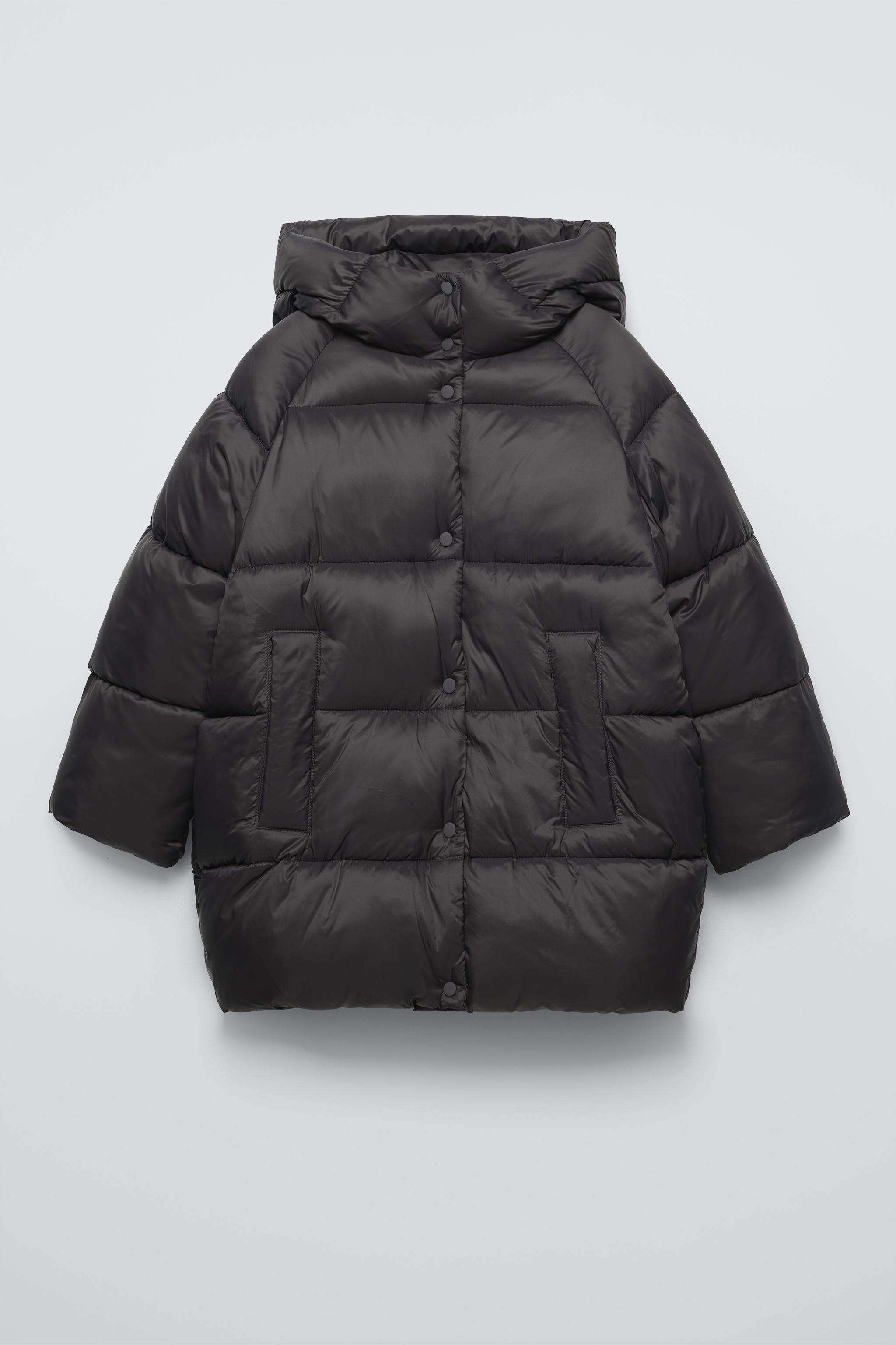 商品画像：ZARA Long winter parka ファー 裏ボア ロングコート大きめ 2