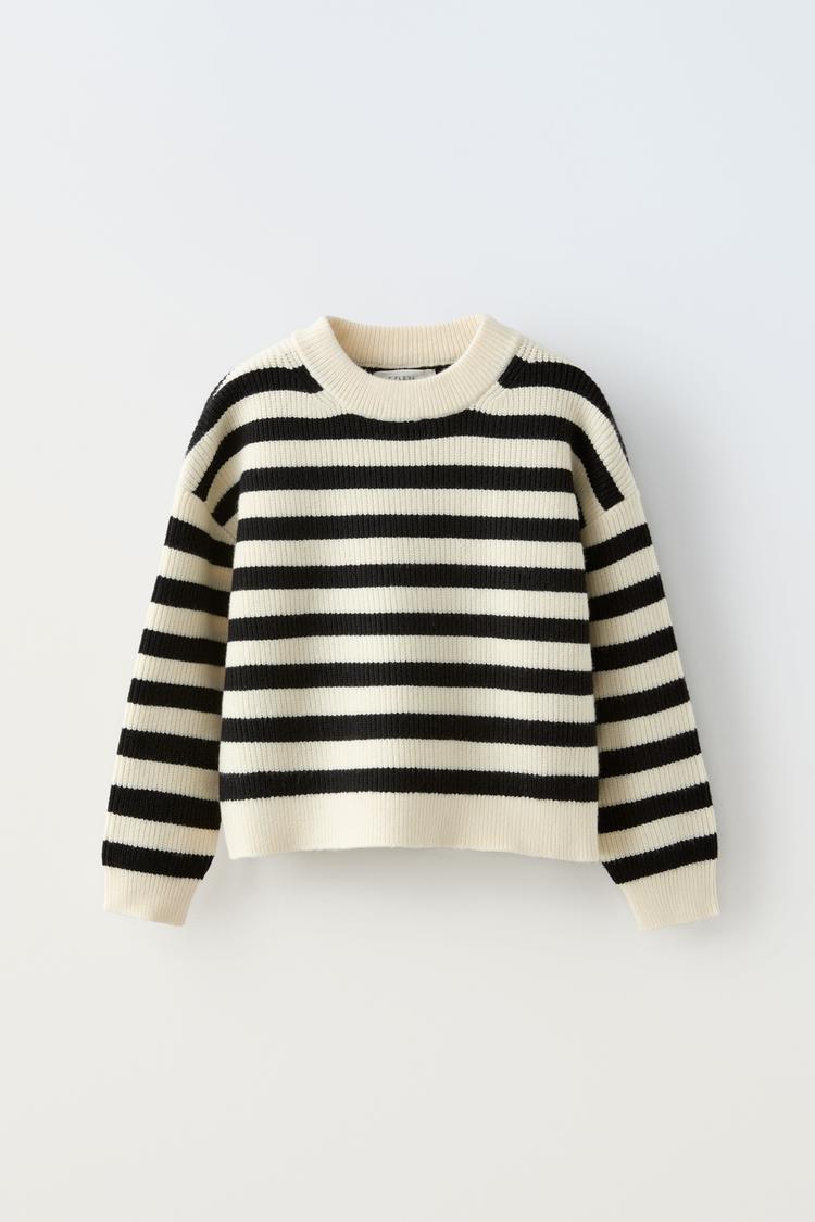 STRIPED KNIT SWEATER