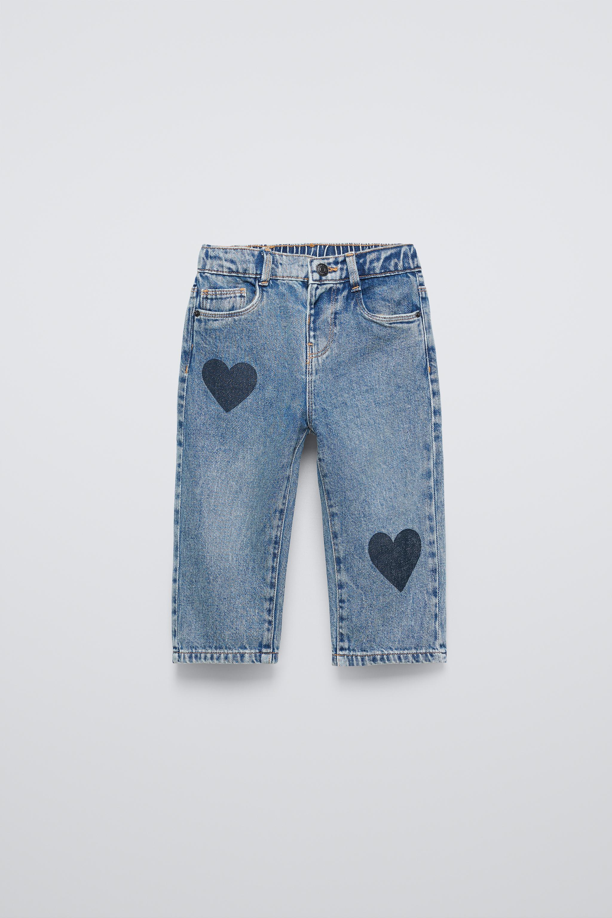 HEART PRINT JEANS