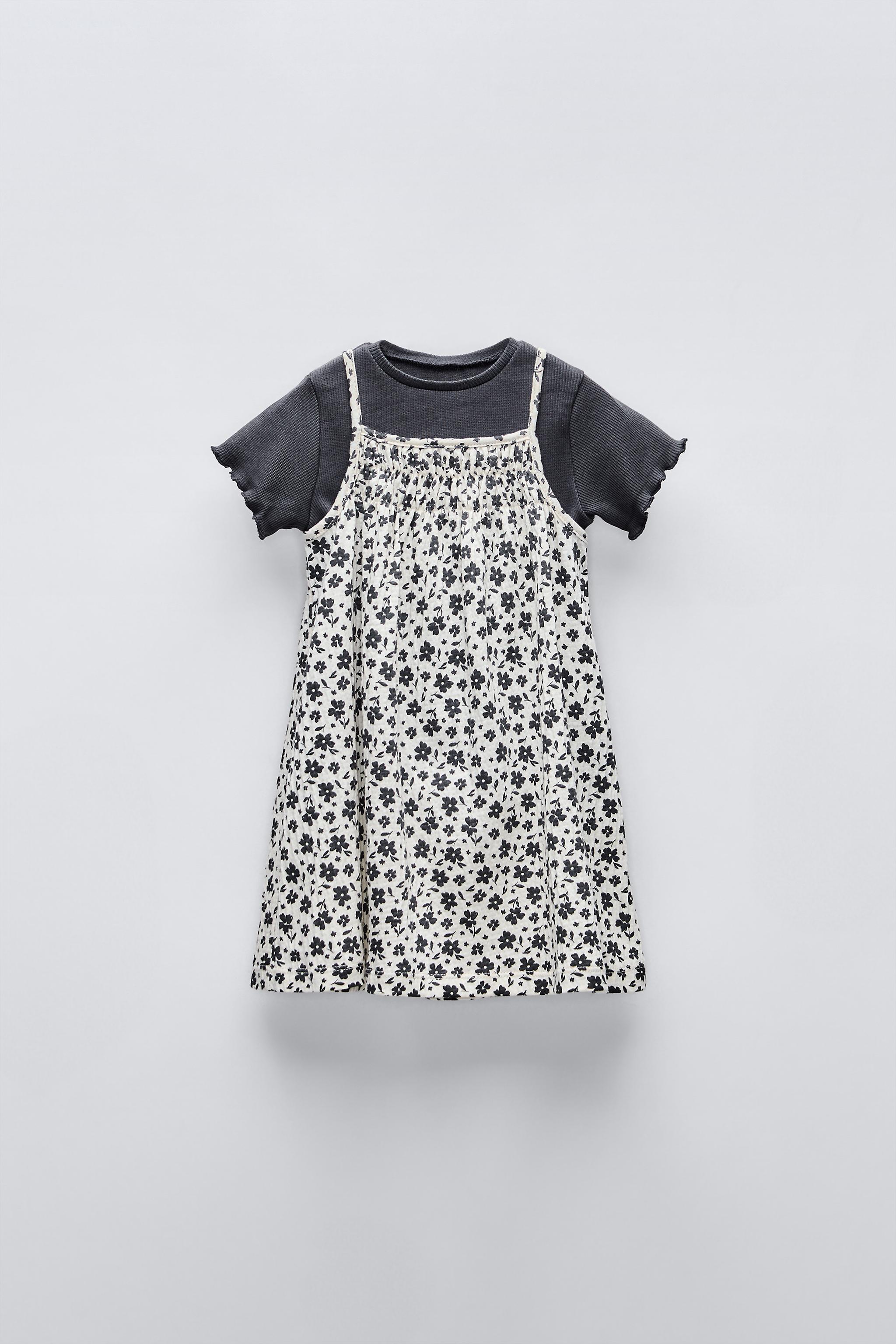 PRINTED DRESS WITH T-SHIRT