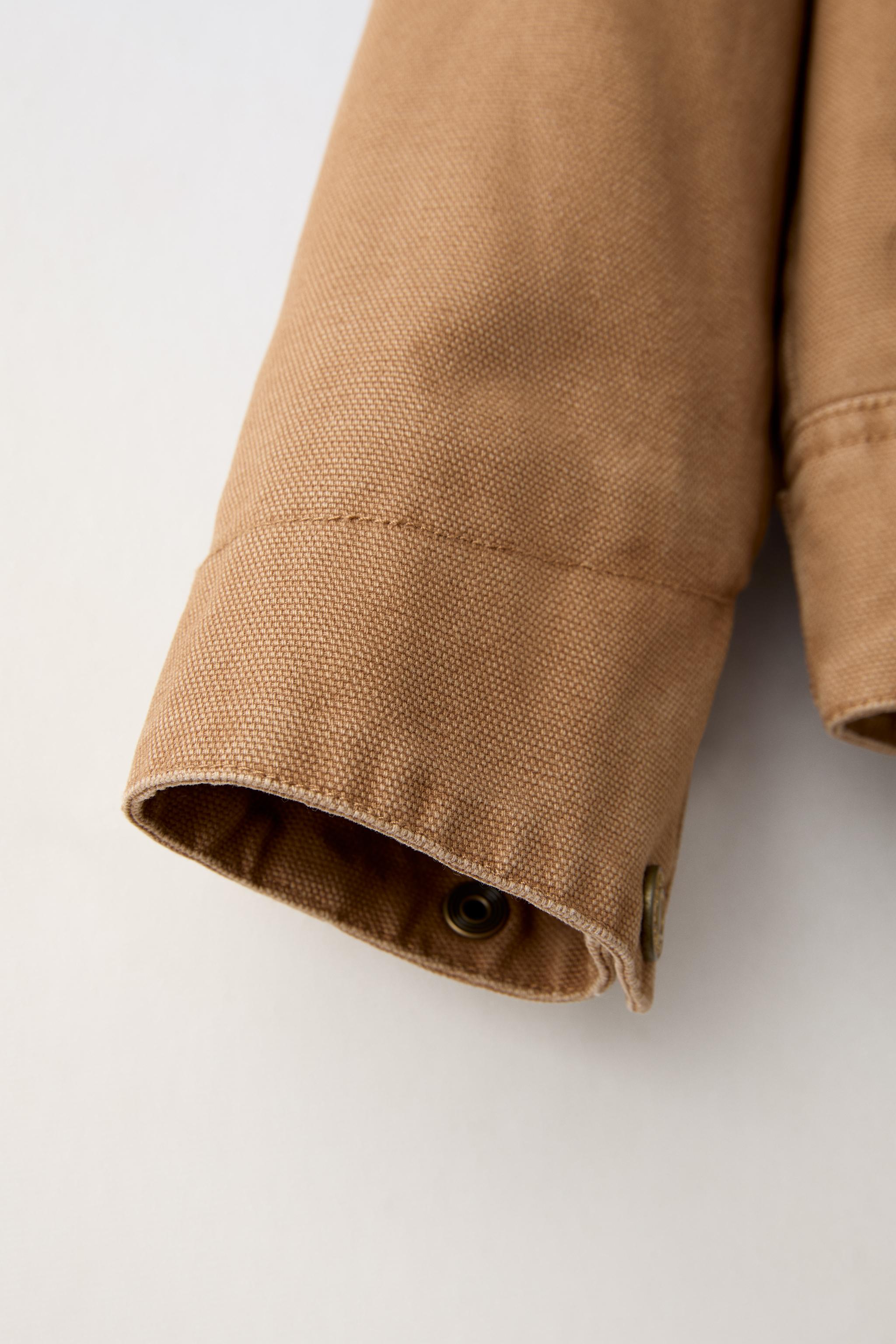 Zara WASHED CORDUROY COLLAR JACKET | Square One