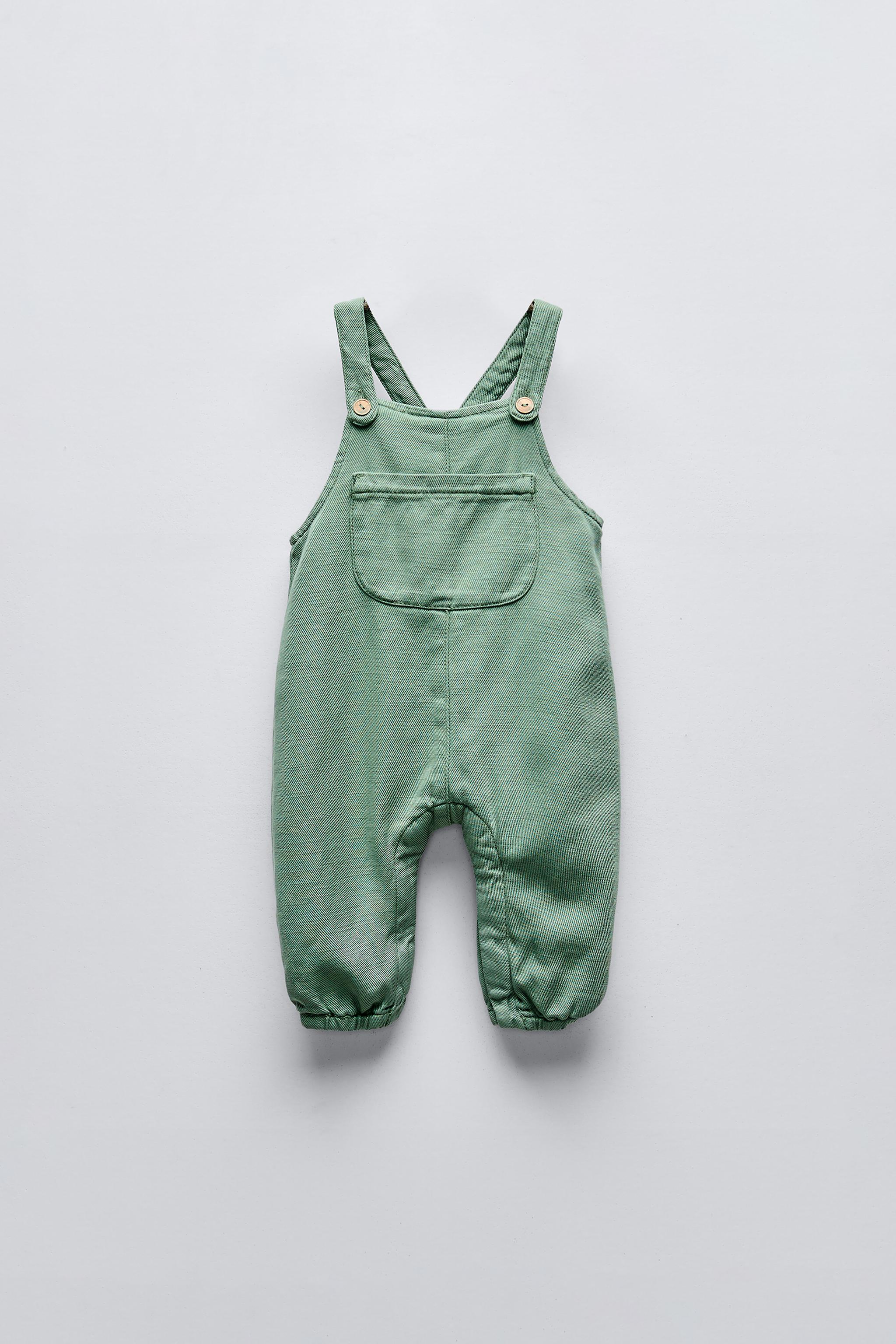 SERGED OVERALLS WITH POCKET
