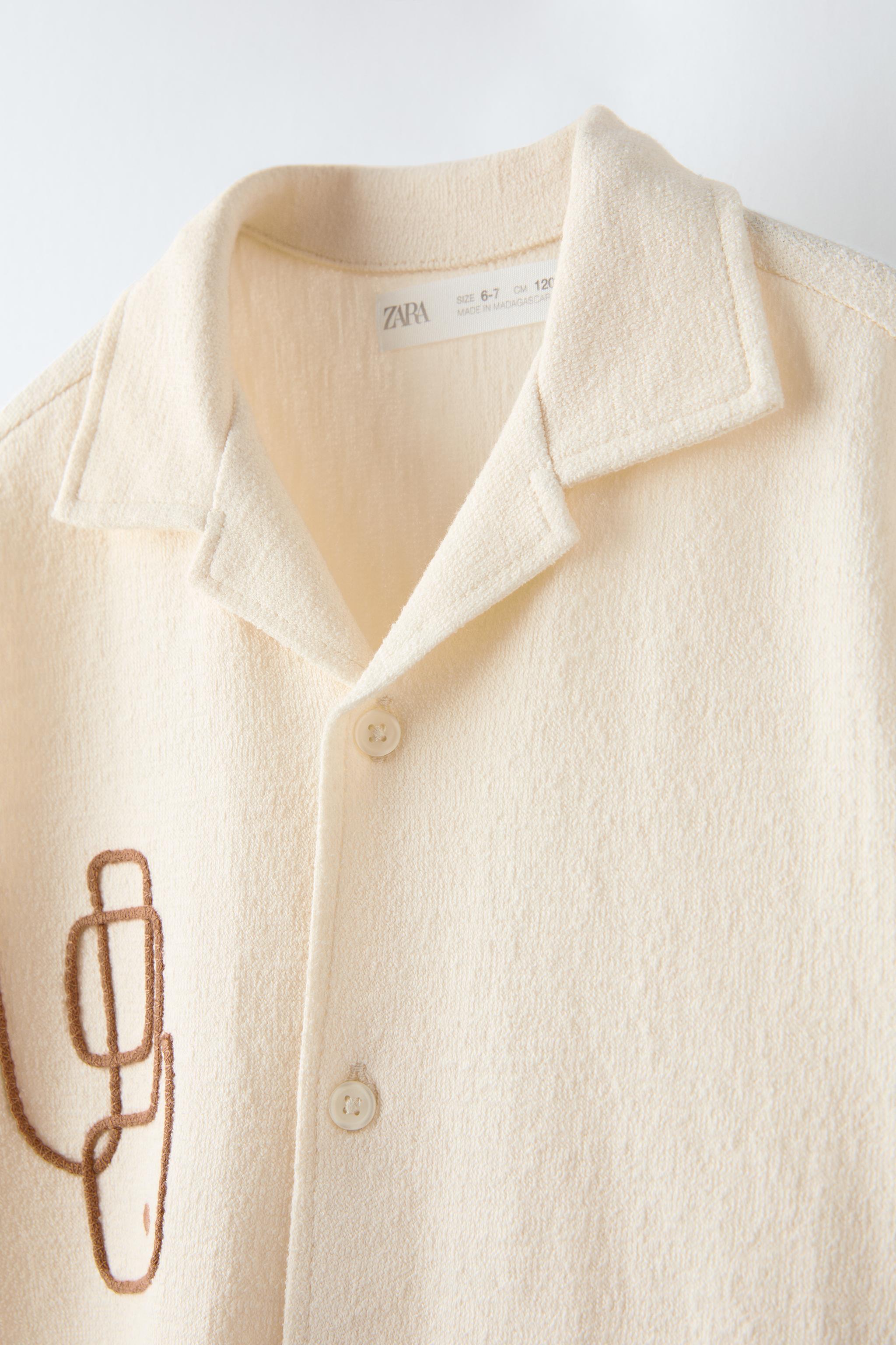 【ZARA】プリントパッチＴシャツ 0722/478/250 プリントパッチTシャツ - オフホワイト | ZARA Japan / 日本