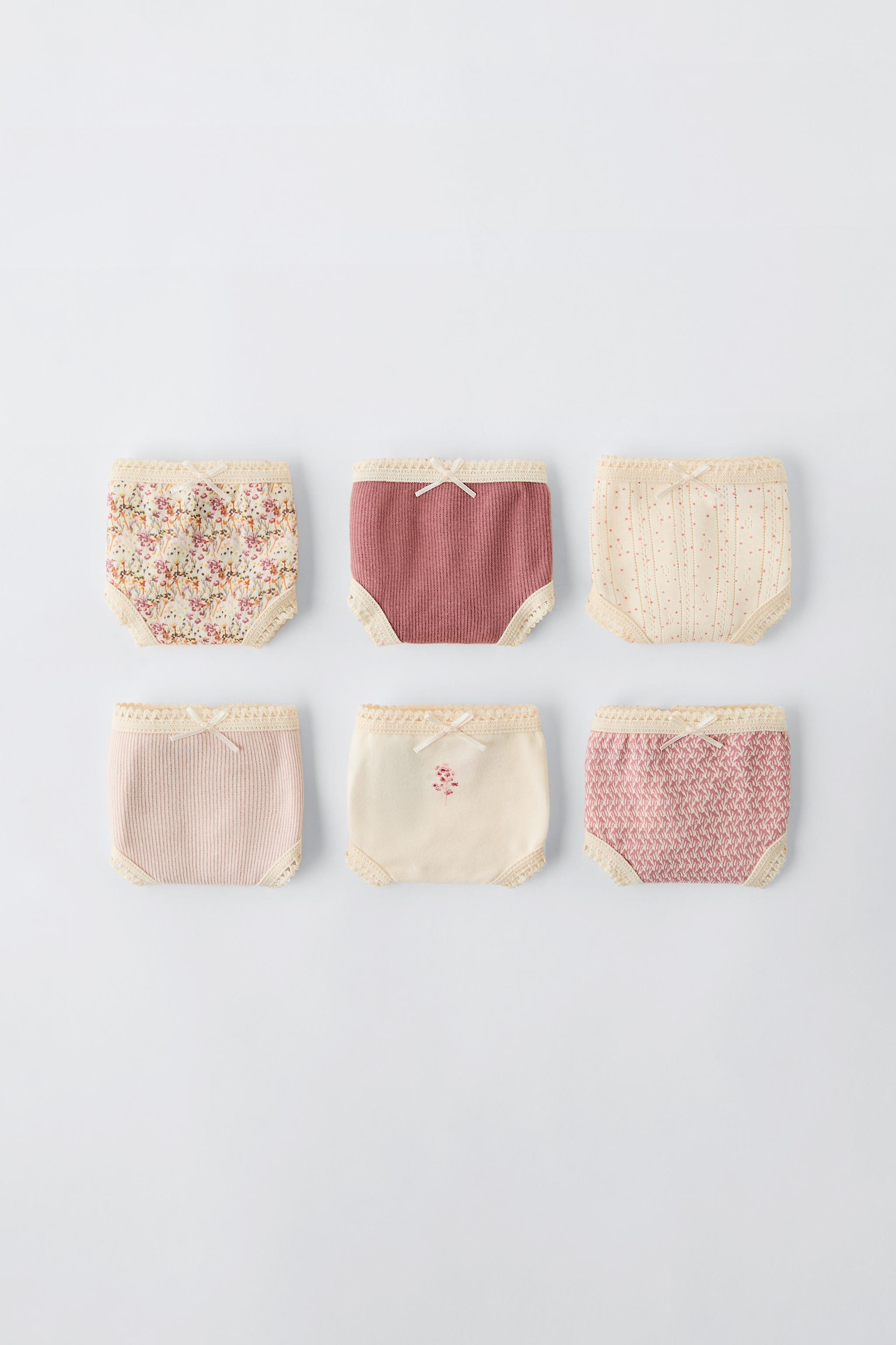 6- YEARS/ SIX-PACK OF FLORAL UNDERWEAR