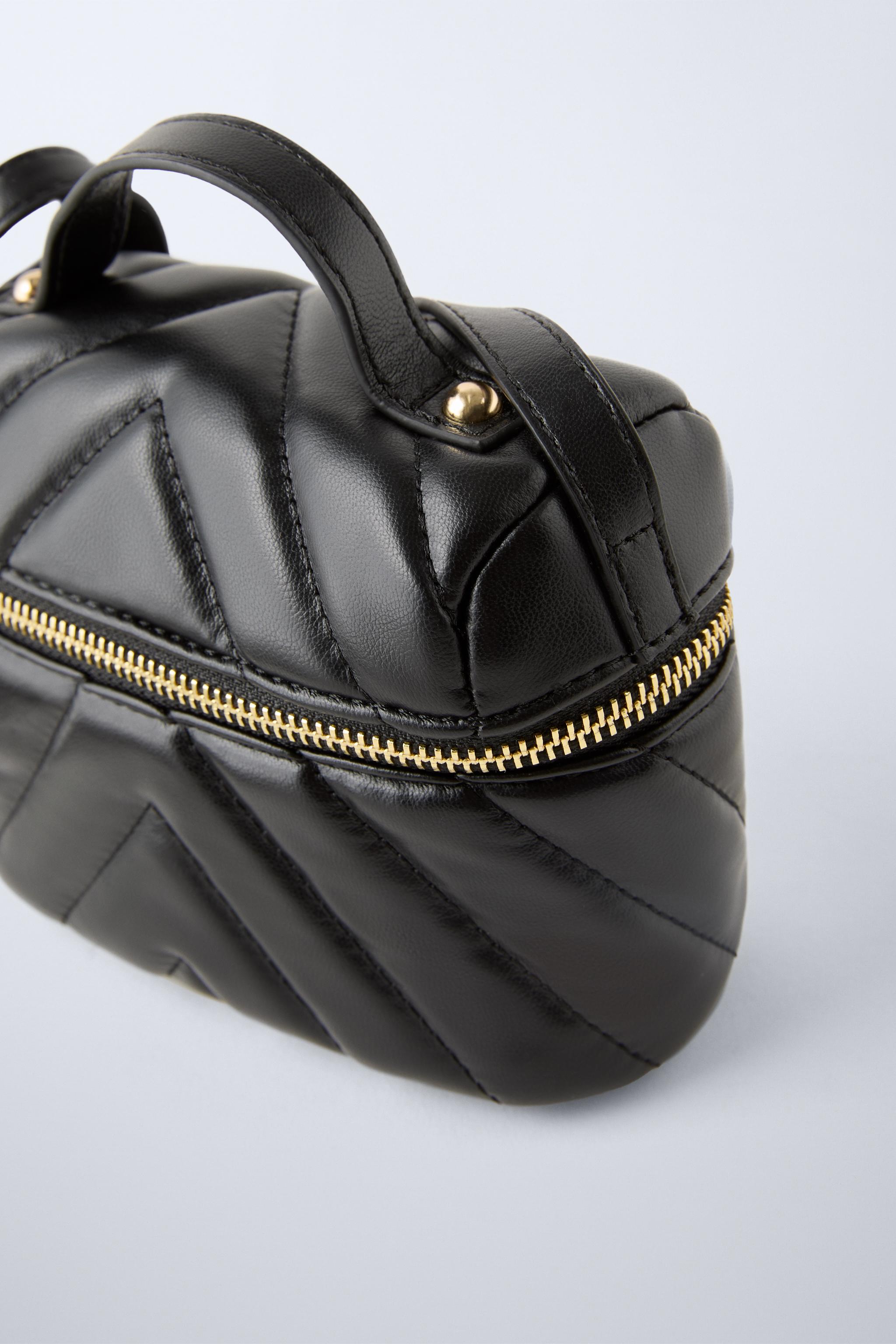 Zara QUILTED BOX BAG Yorkdale Mall