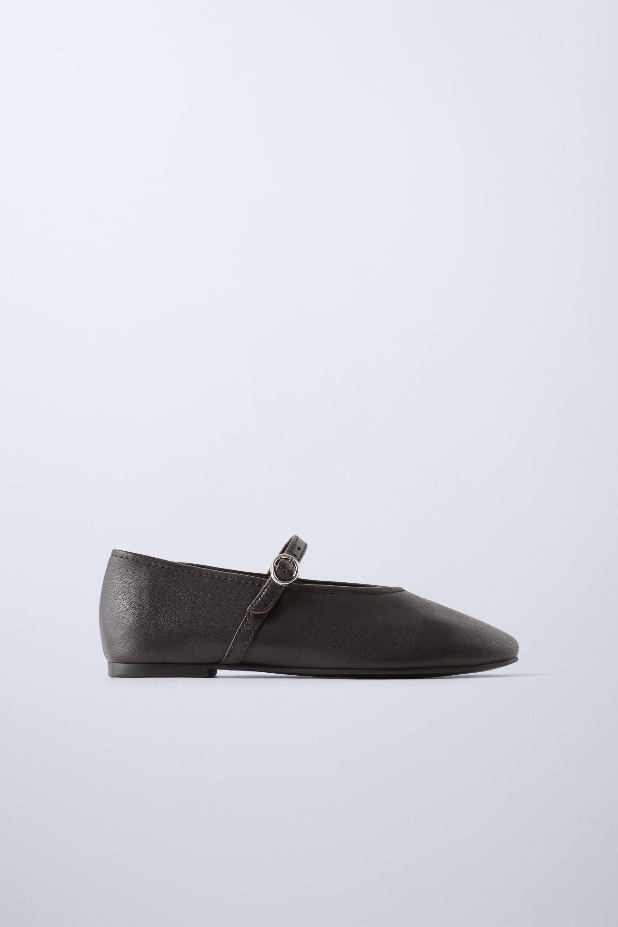 LEATHER BALLET FLATS