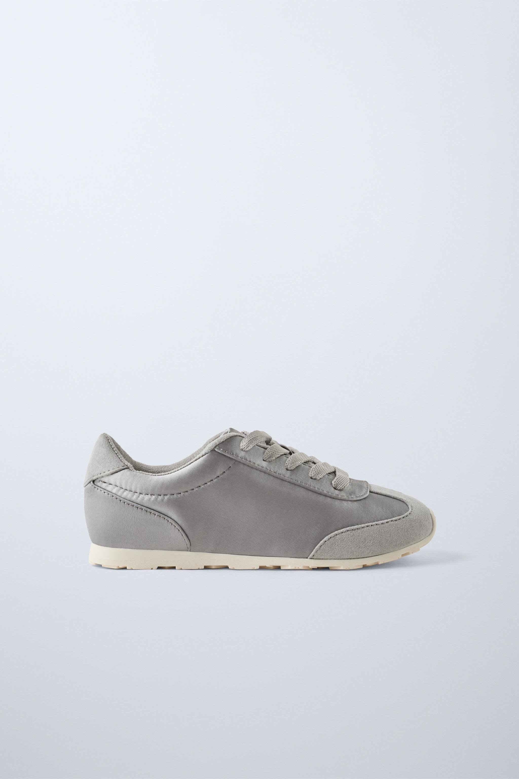 SATIN EFFECT SNEAKERS