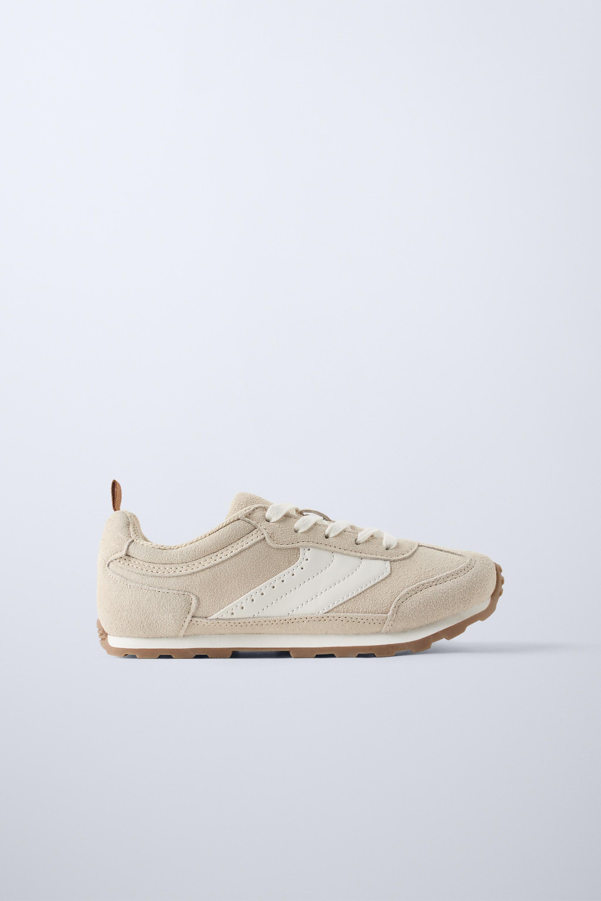MULTI-PIECE LEATHER SNEAKERS