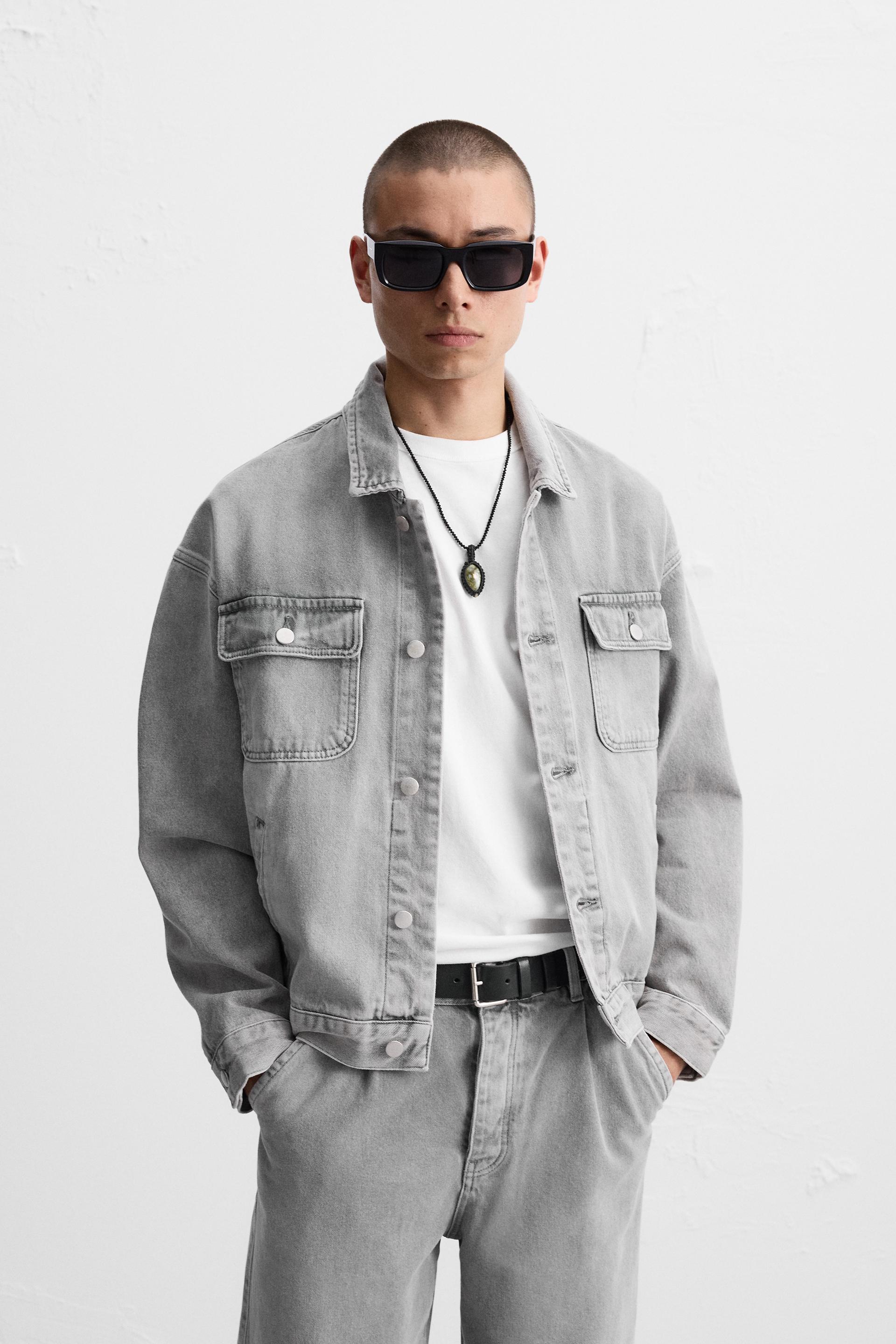 Boxy Fit Chaquetas Vaqueras Zara Hombre Zara Americanas Hombre