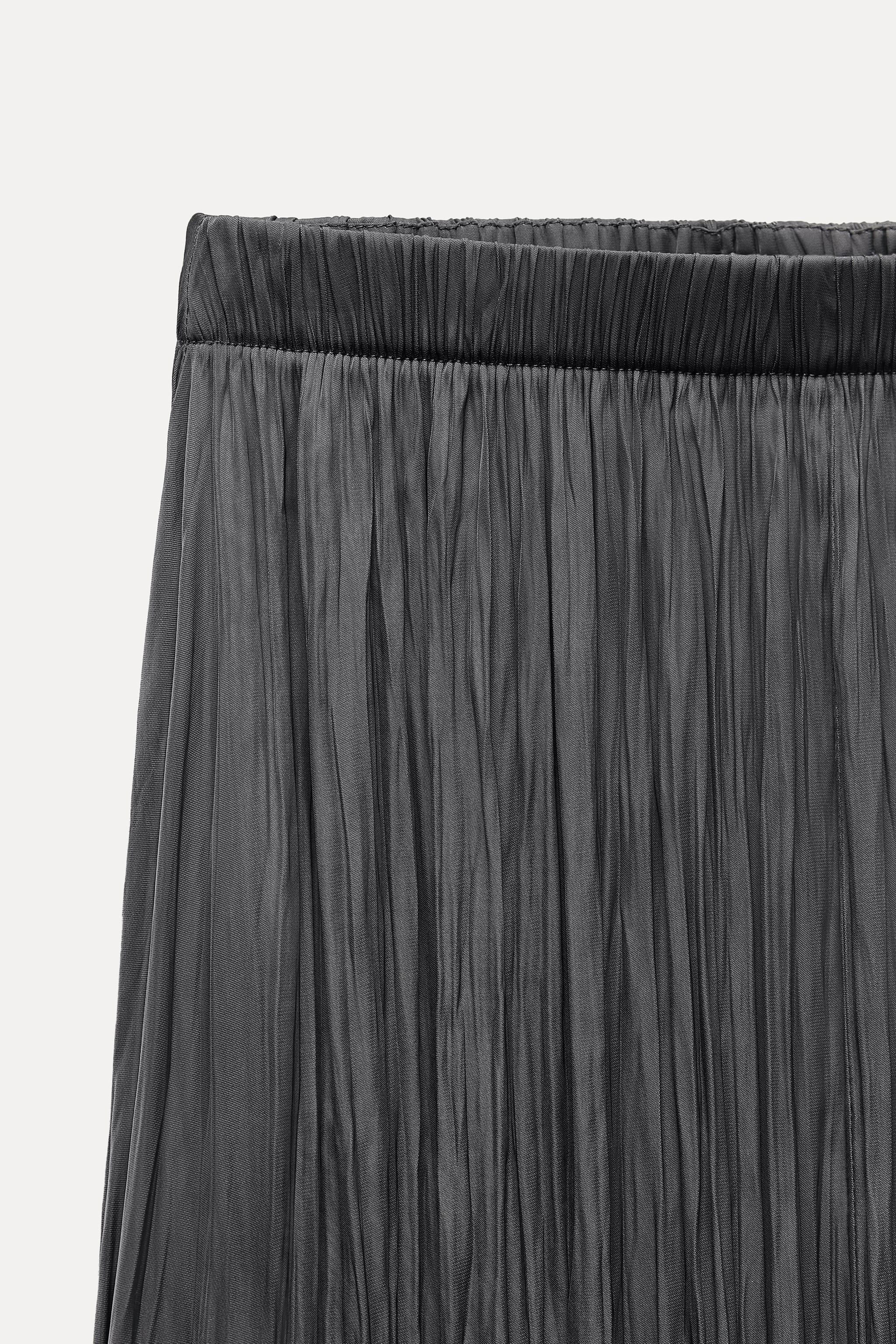 SATIN EFFECT PLEATED SKIRT ZW COLLECTION