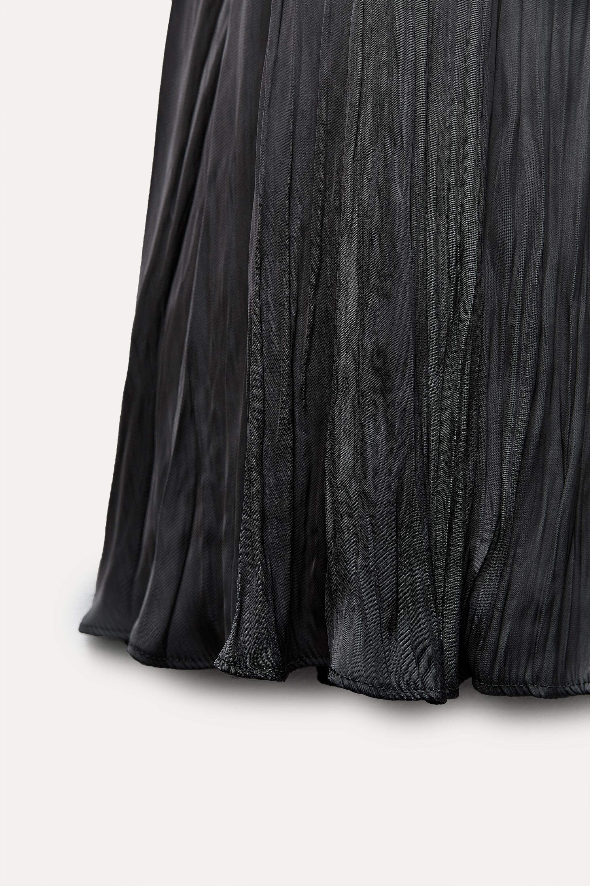 SATIN EFFECT PLEATED SKIRT ZW COLLECTION