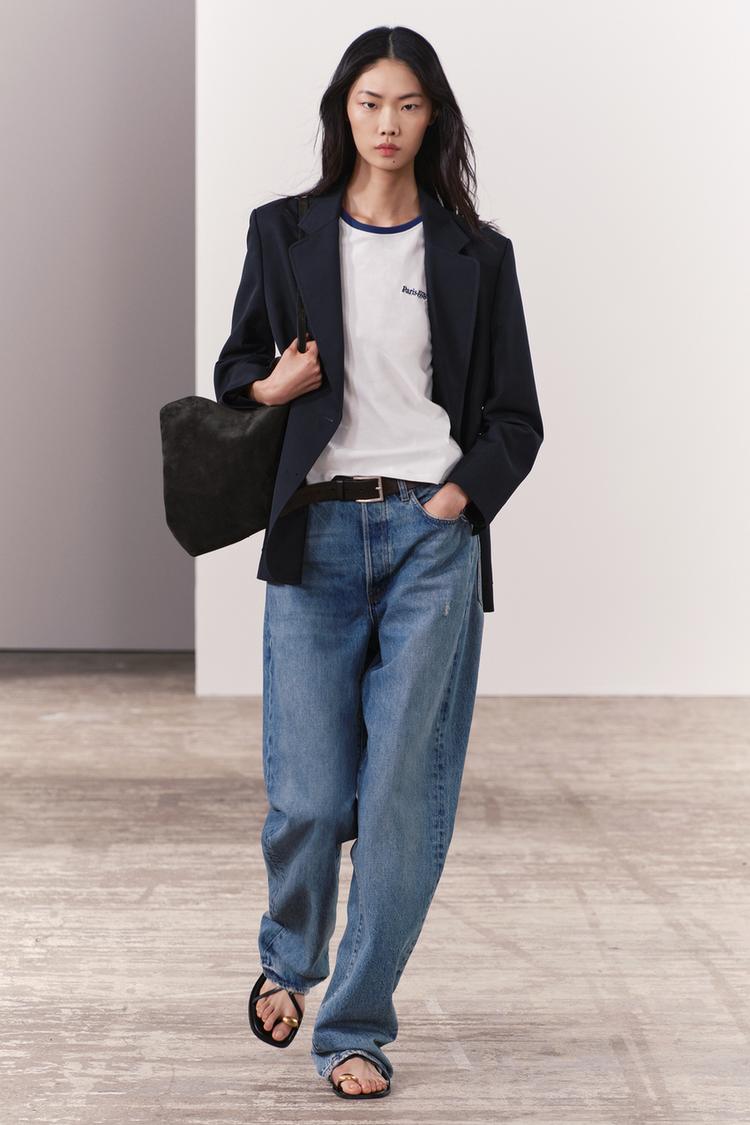 EMBROIDERED TEXT T-SHIRT