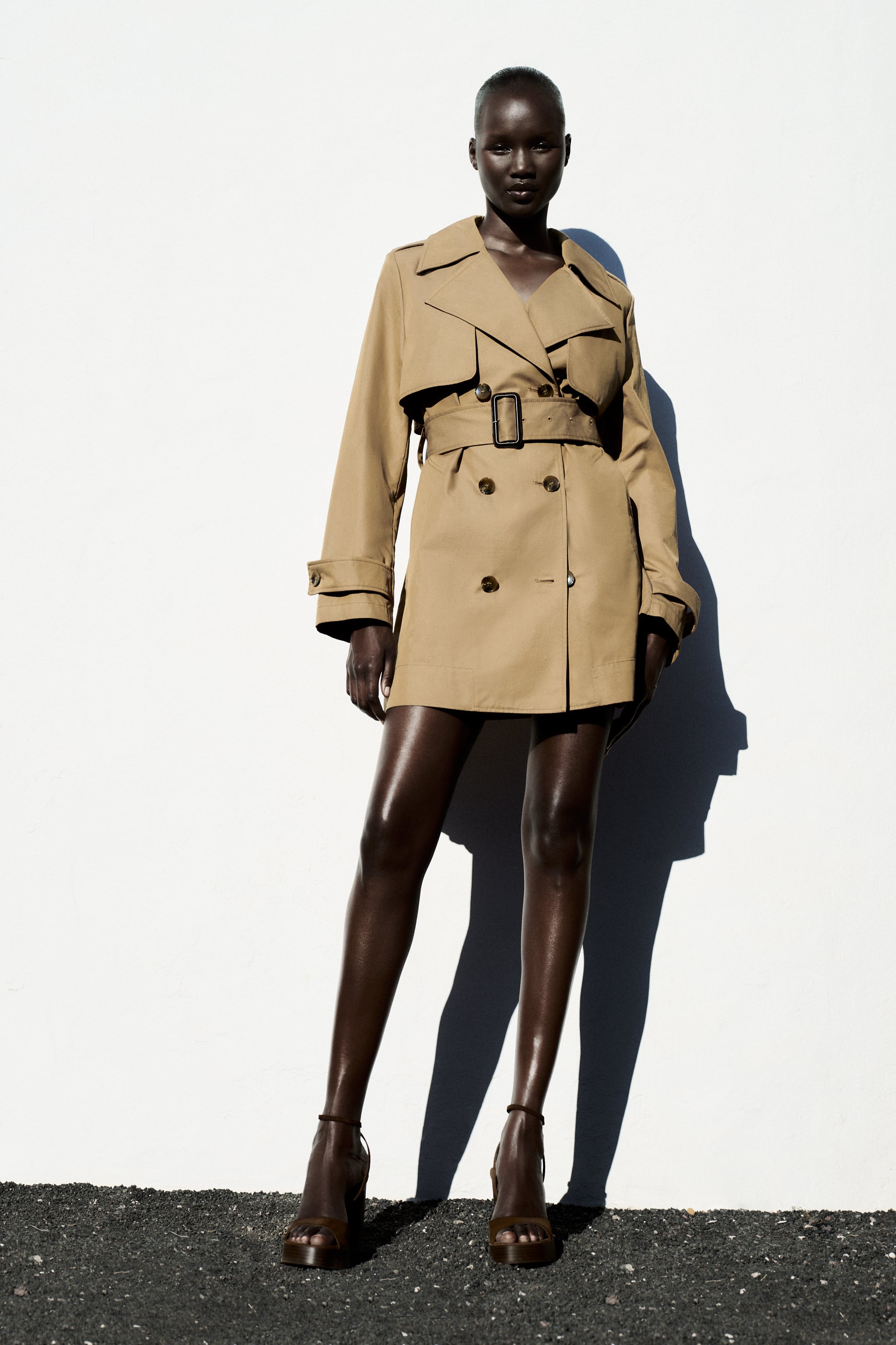 BELTED SHORT TRENCH COAT ZW COLLECTION