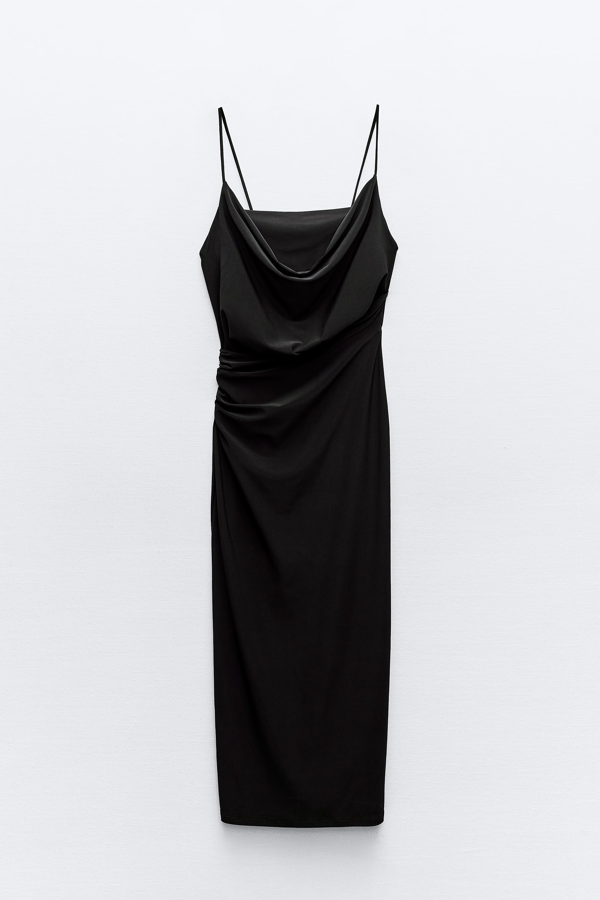 STRAPPY FLUID CREPE DRESS