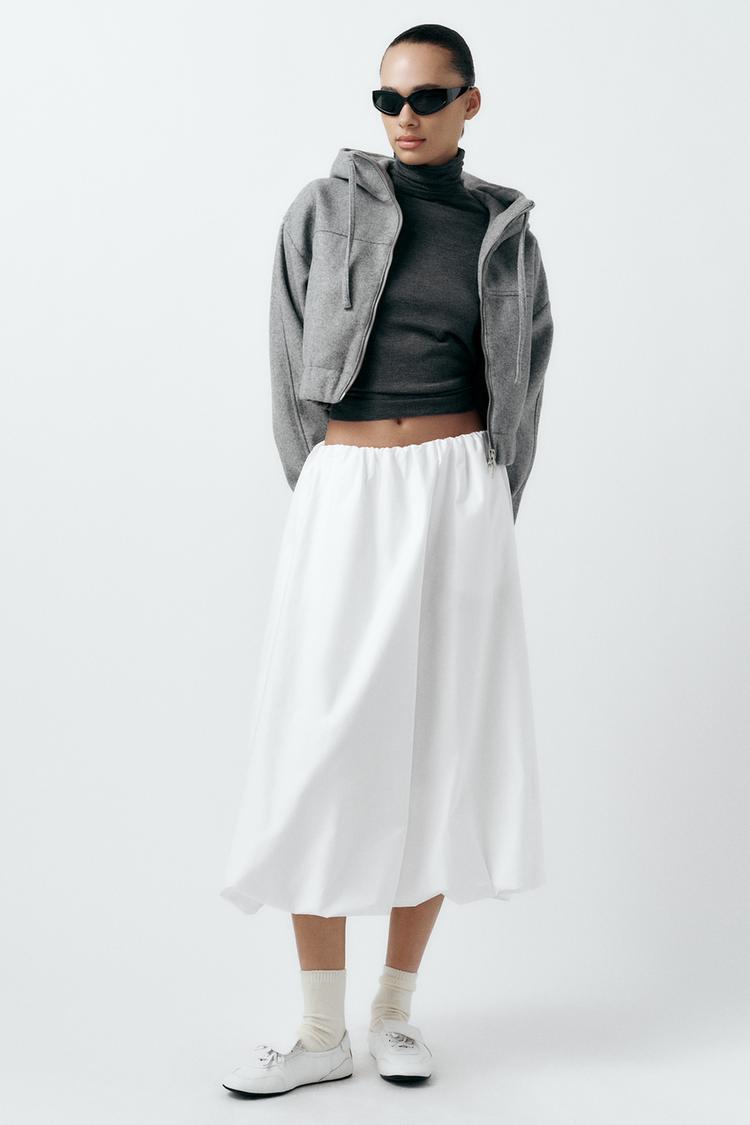 BALLOON MIDI SKIRT
