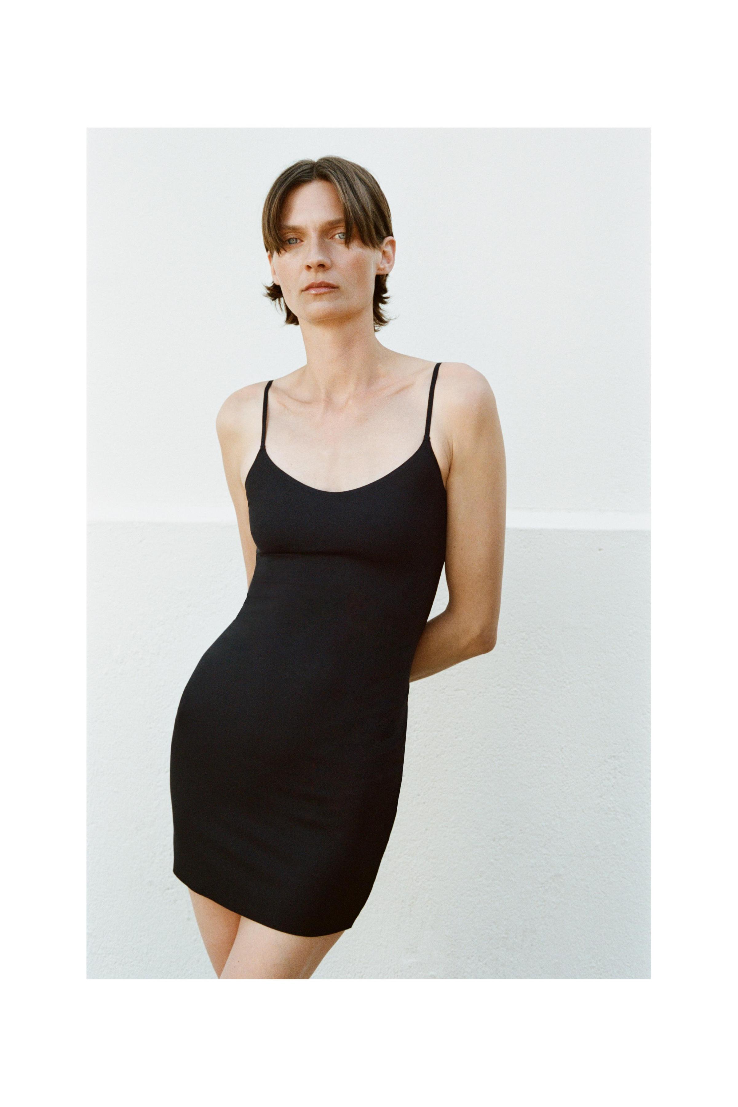 SHAPING LINED MINI DRESS
