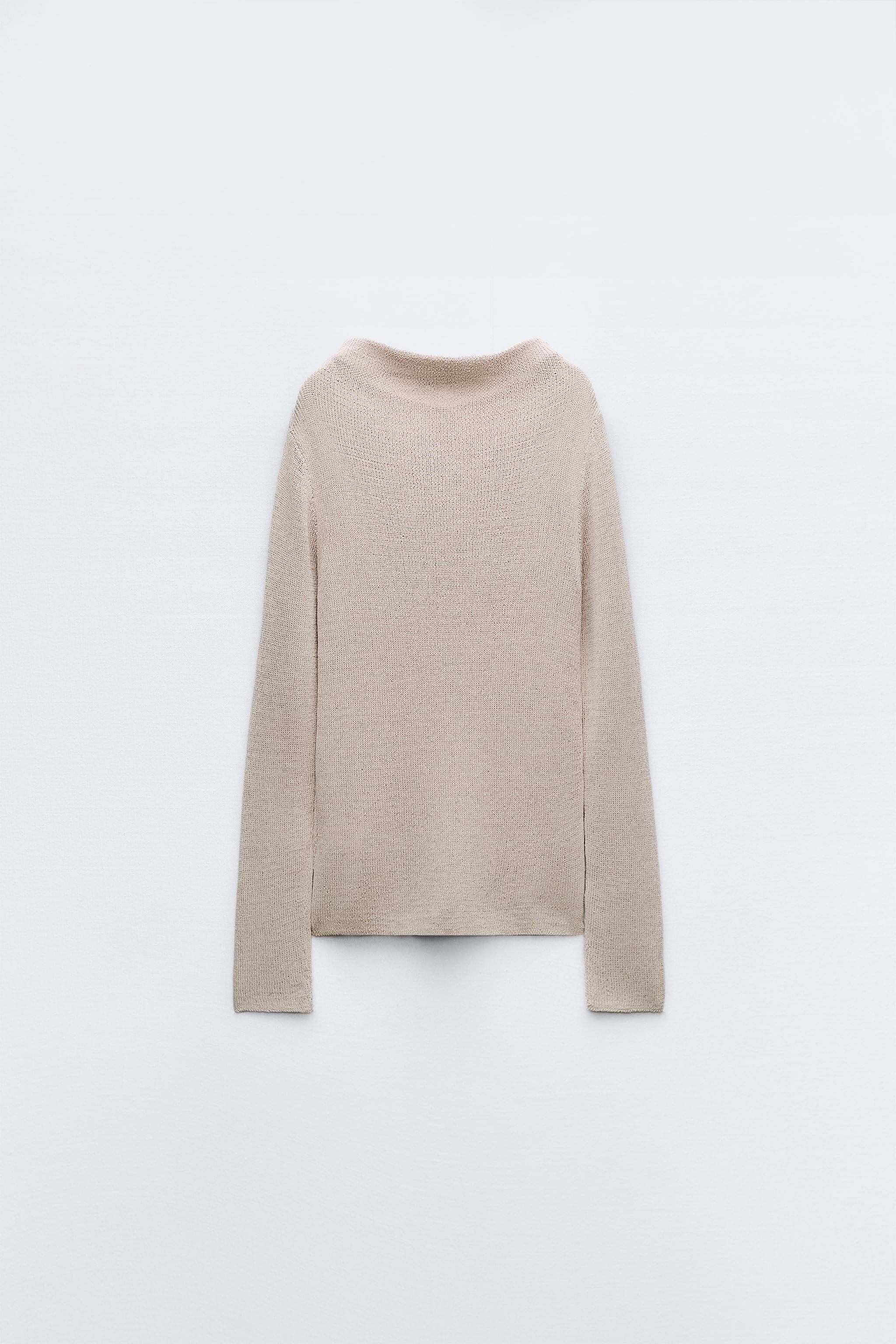 BASIC TEXTURED KNIT SWEATER