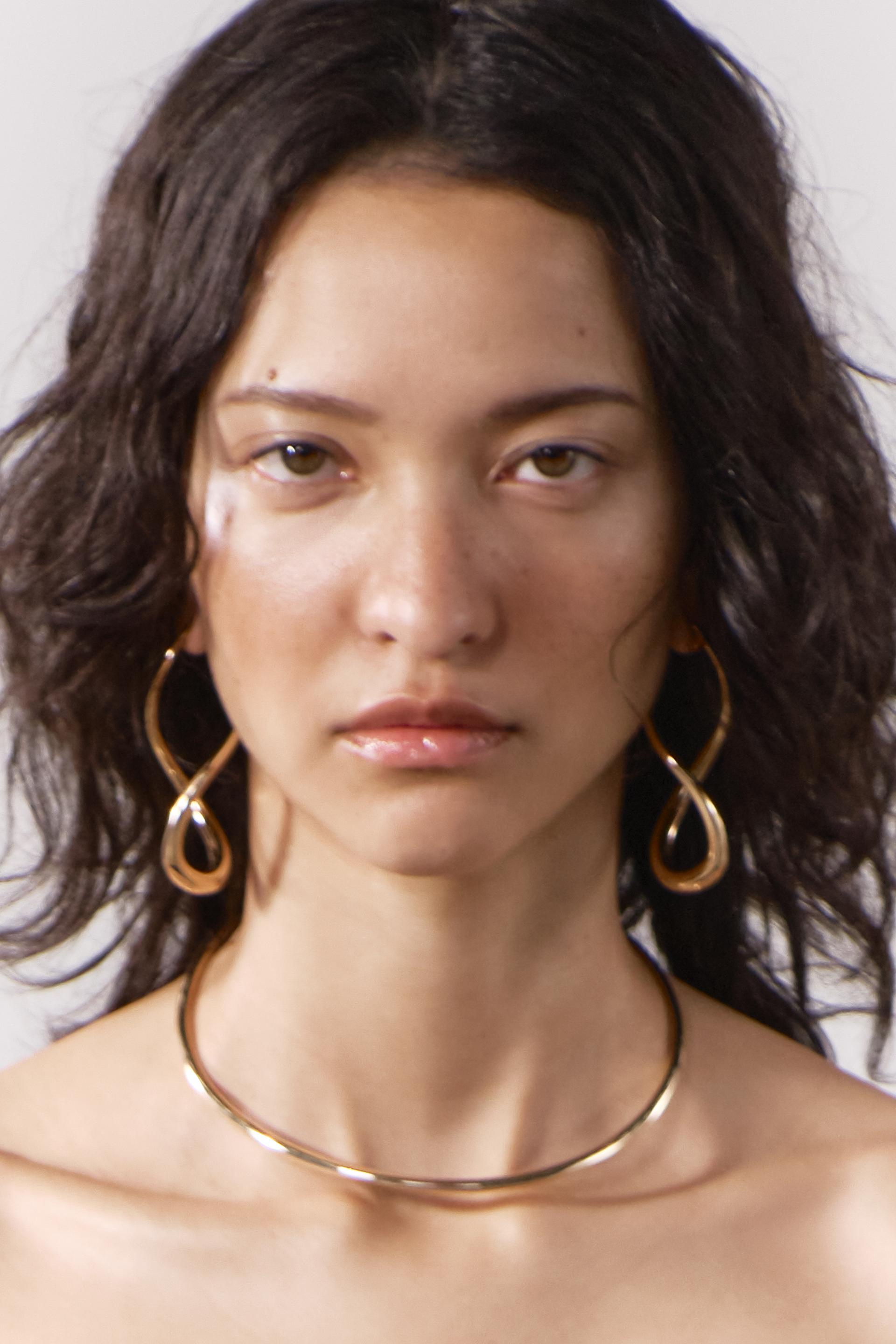 RIGID CHOKER NECKLACE Golden ZARA Canada