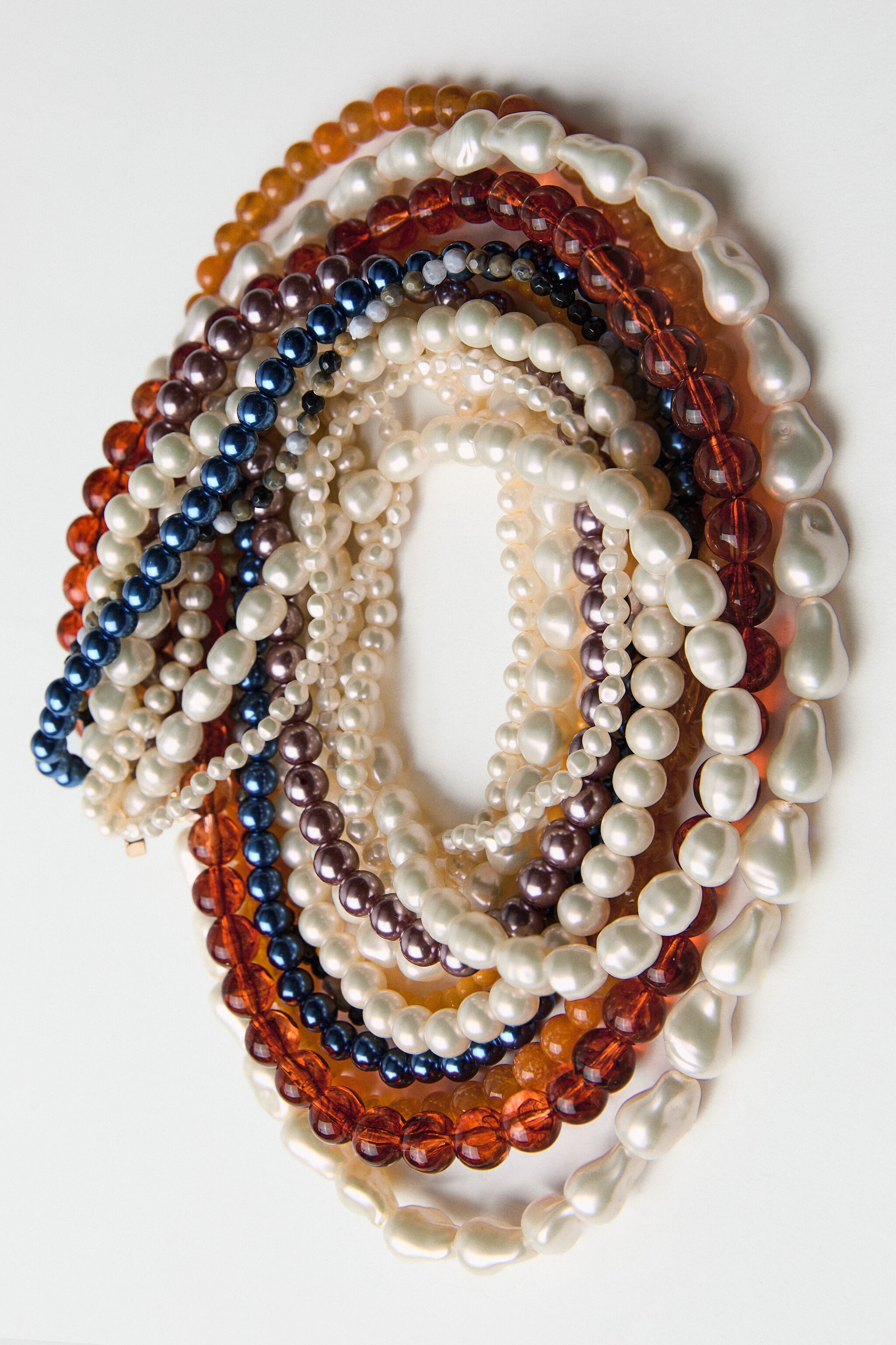 COLORFUL PEARL AND BEAD NECKLACE