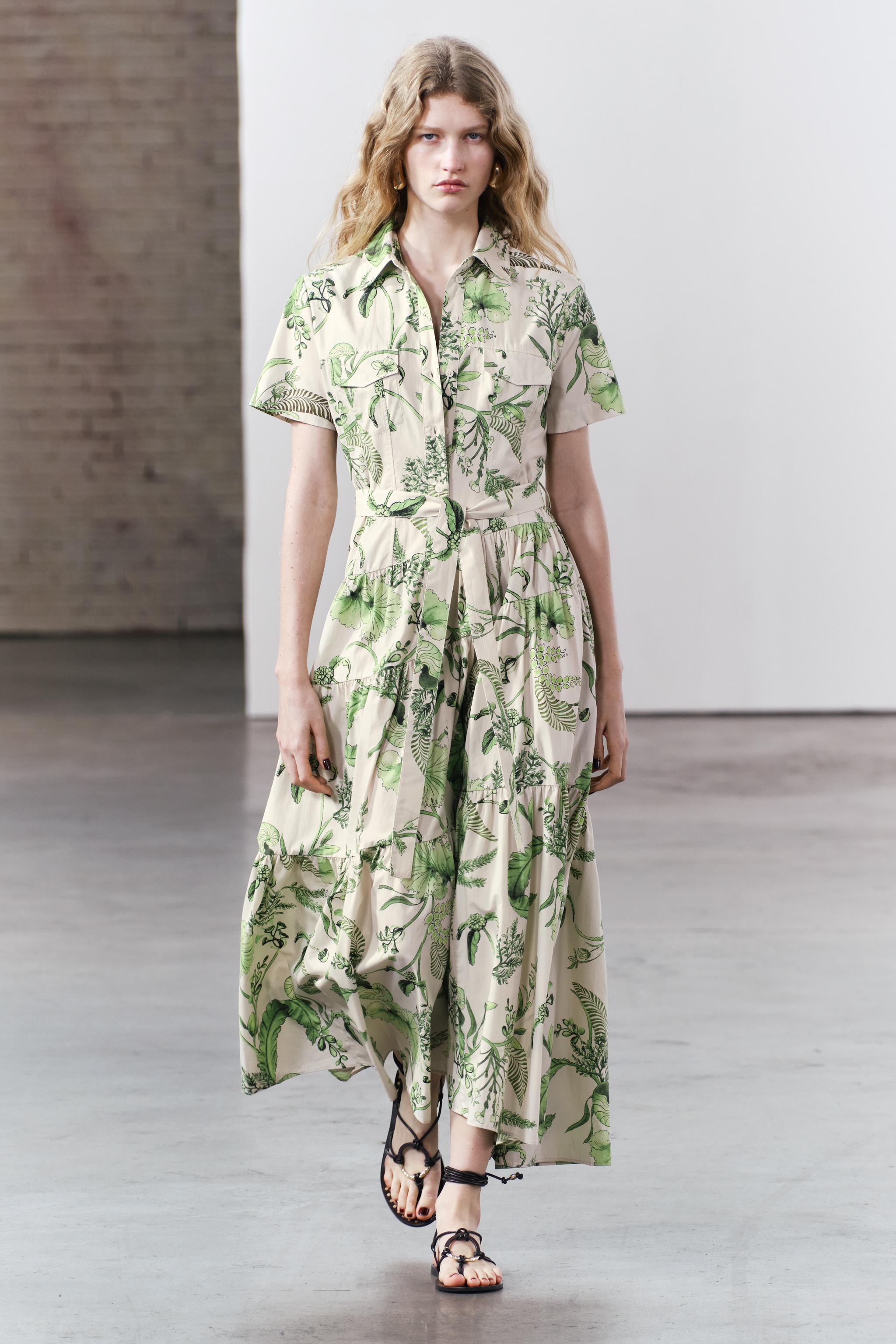 PRINTED SHIRT DRESS ZW COLLECTION