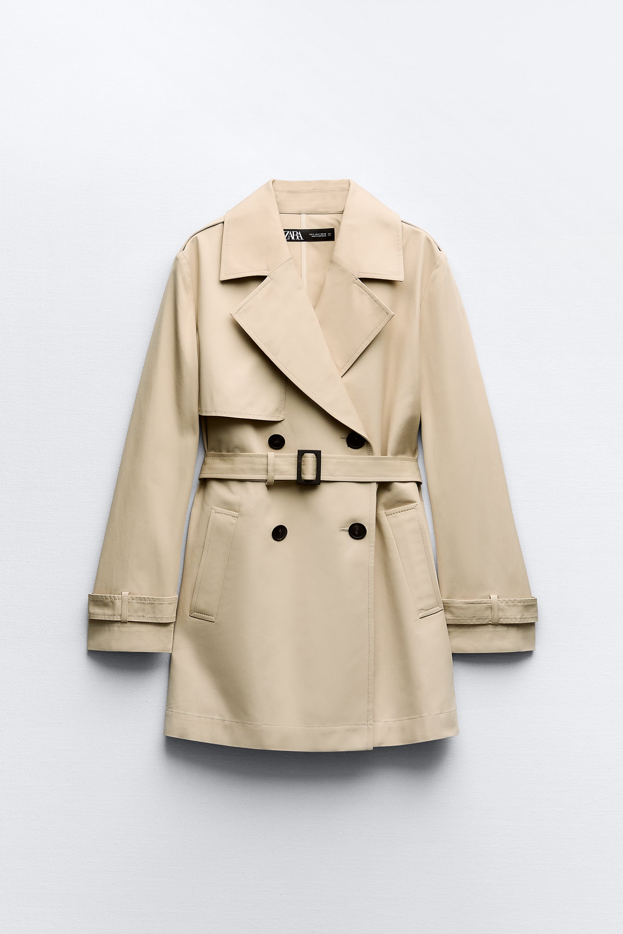 BELTED SHORT TRENCH