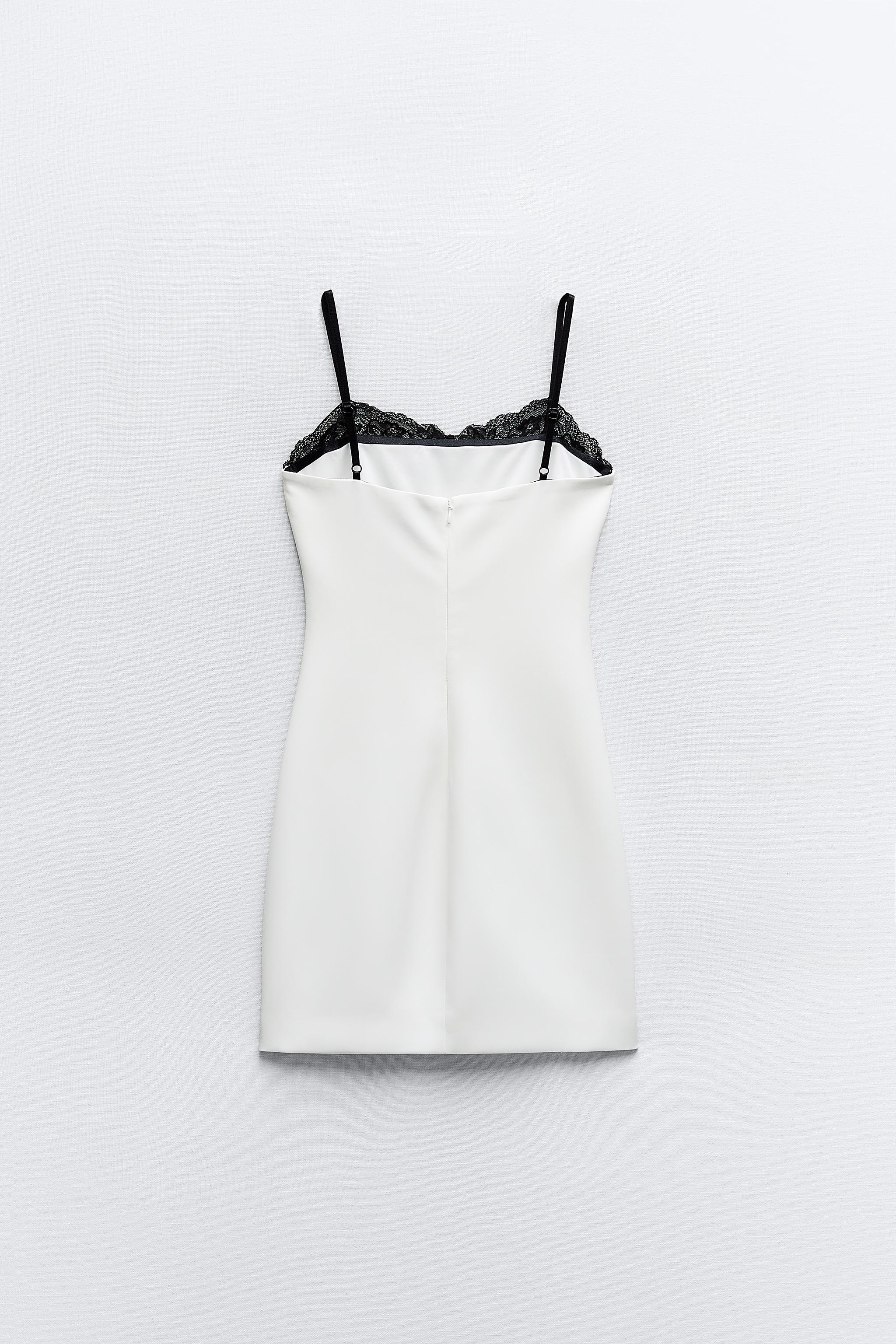 Compare LACE TRIM FITTED DRESS | Mall of America Compare LACE TRIM FITTED DRESS | Mall of America
