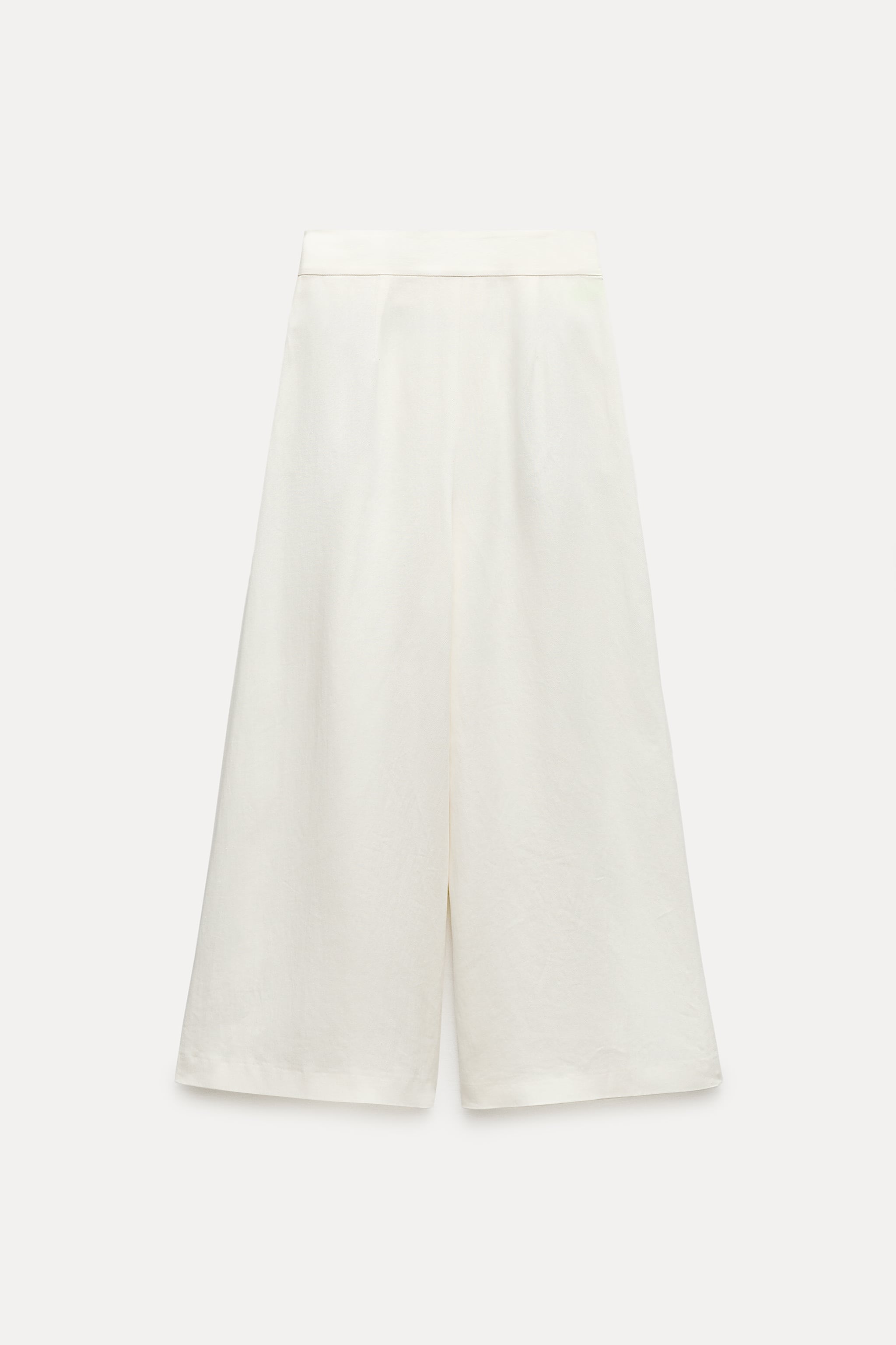 LINEN BLEND PLEATED PANTS ZW COLLECTION