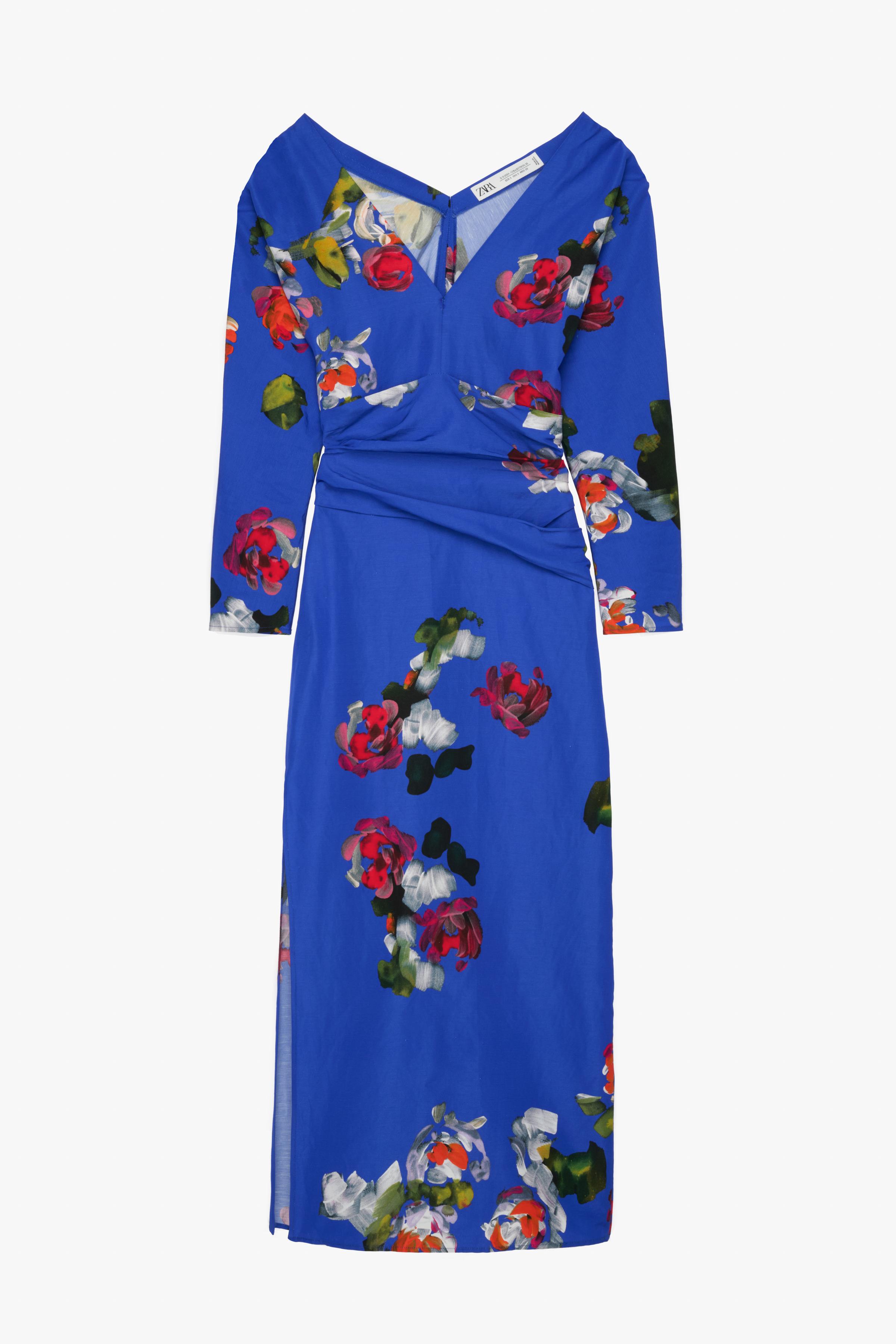 PRINTED RUCHED DRESS LIMITED EDITION