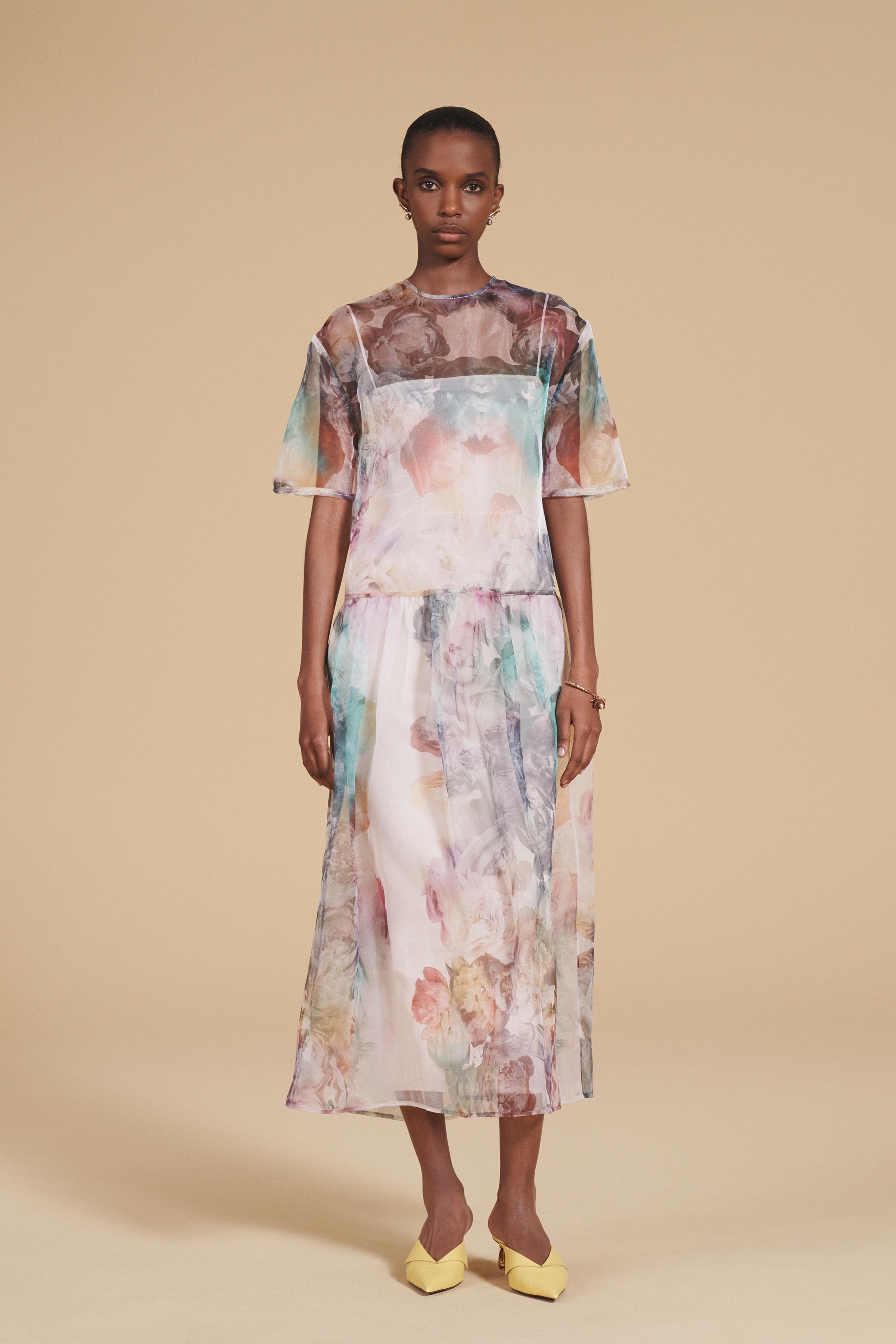 FLORAL PRINT DRESS ZW COLLECTION