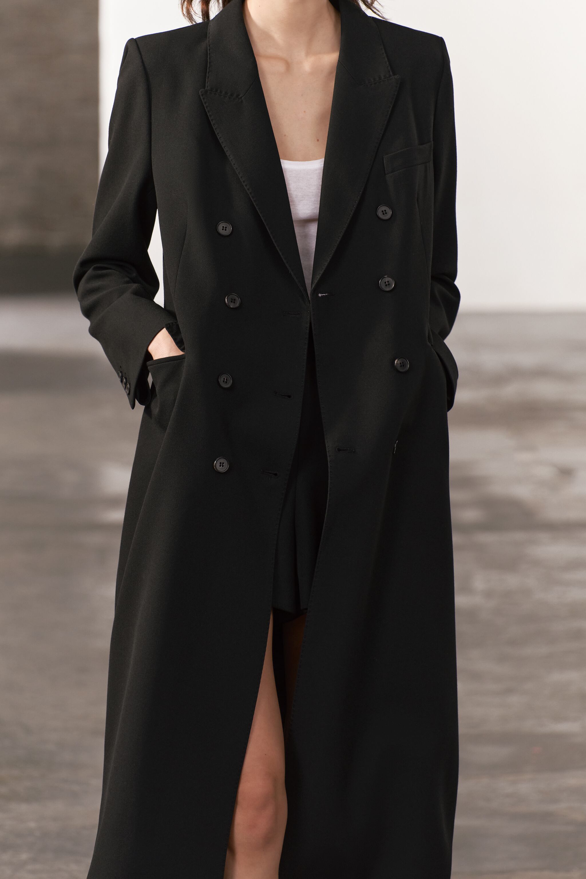TAILORED DOUBLE BREASTED COAT ZW COLLECTION