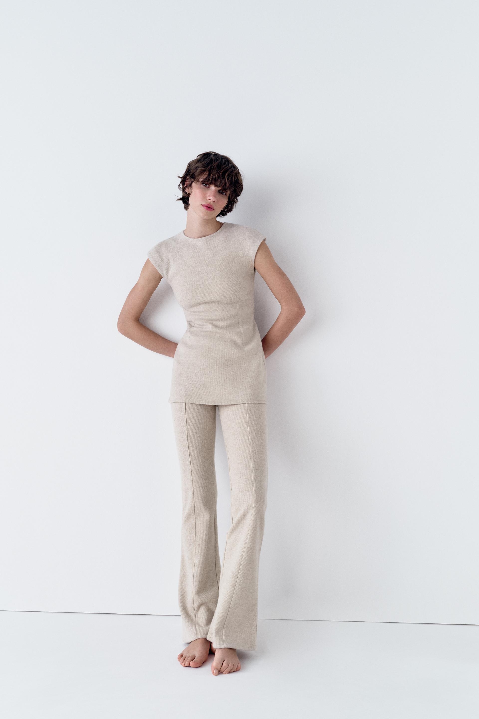 Zara Raglan Top Zara Fitted Ribbed Top International Shipping