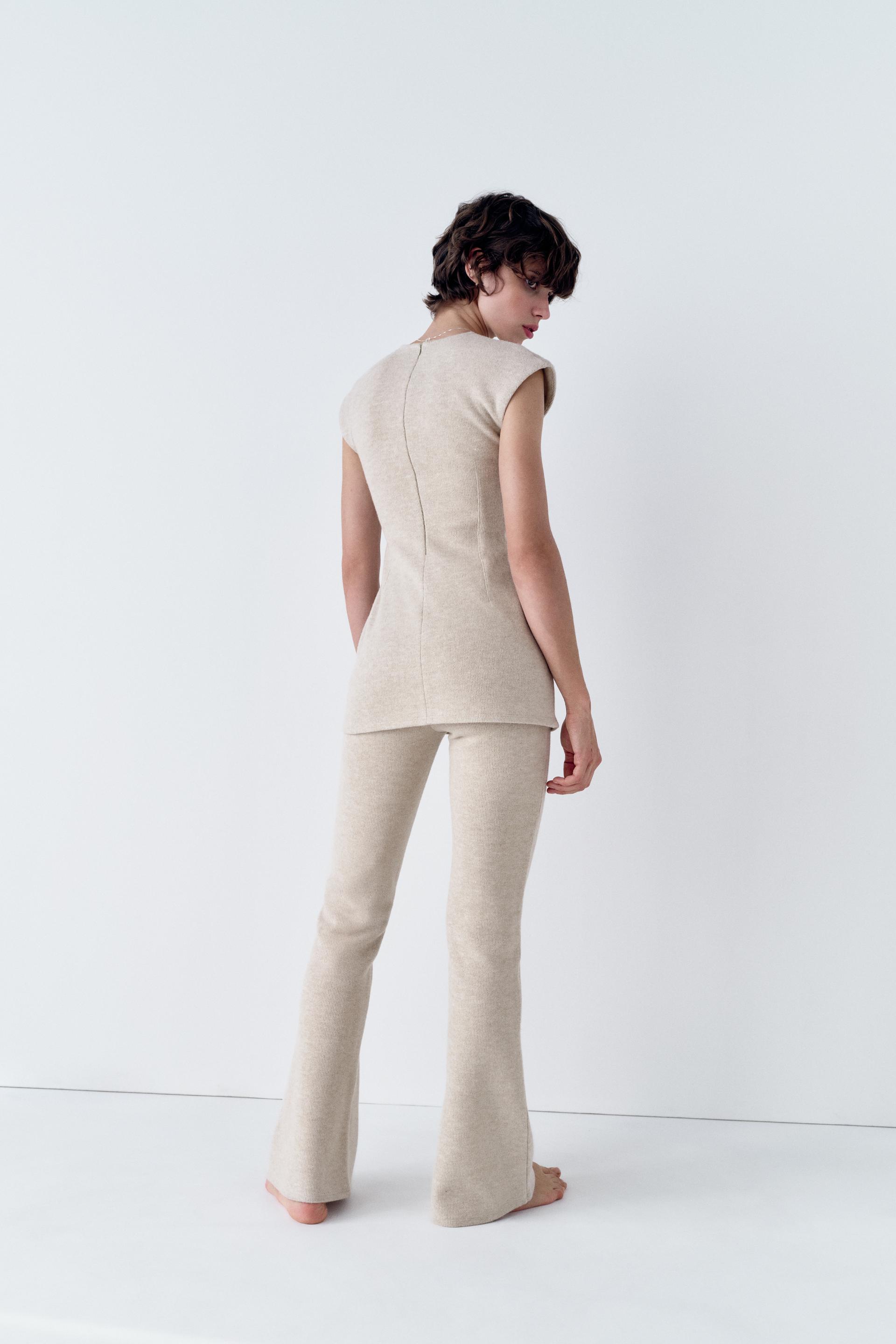 Zara Jeans Rib Zara Flared Rib Pants International Shipping