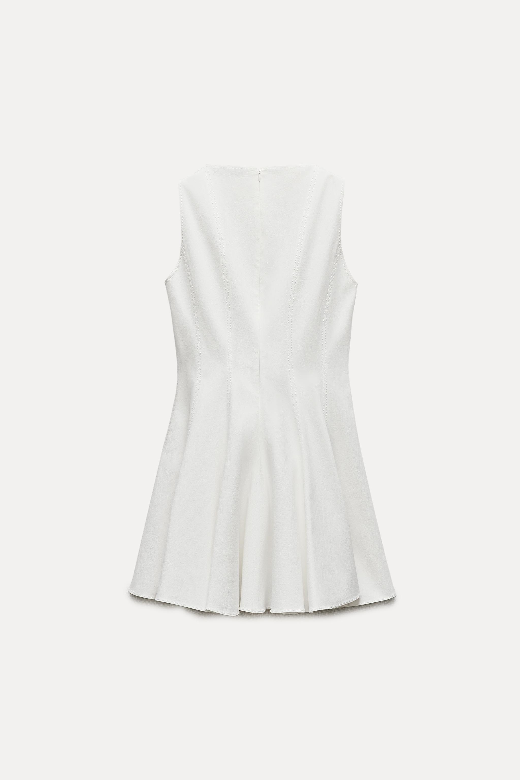zara zw collection skater dress ZARA ZW COLLECTION SKATER PRINTED DRESS