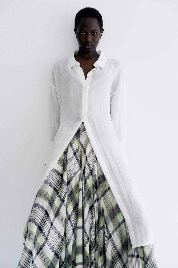 PRINTED MIDI SKIRT ZW COLLECTION