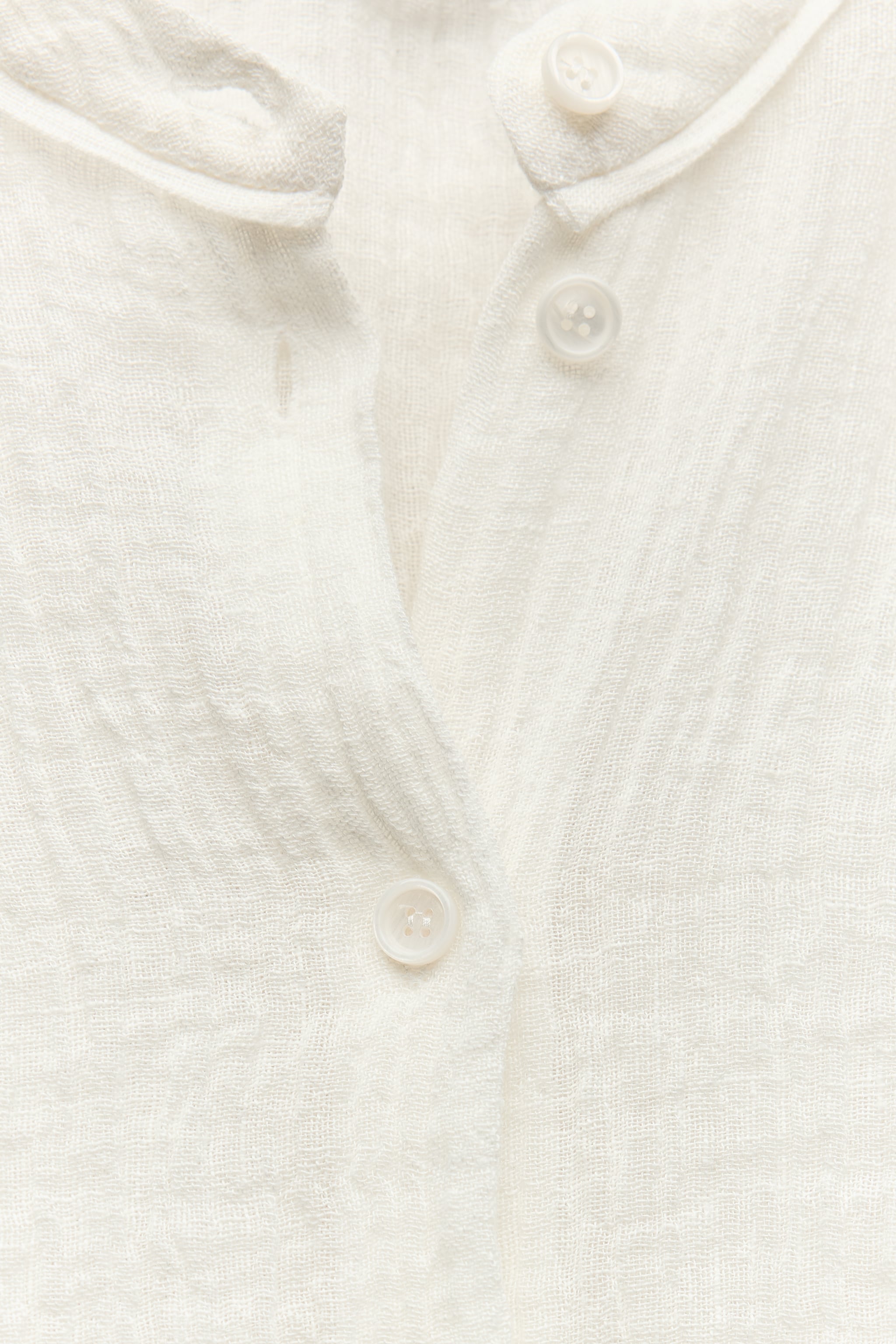 ZW COLLECTION TEXTURED 100% LINEN BLOUSE