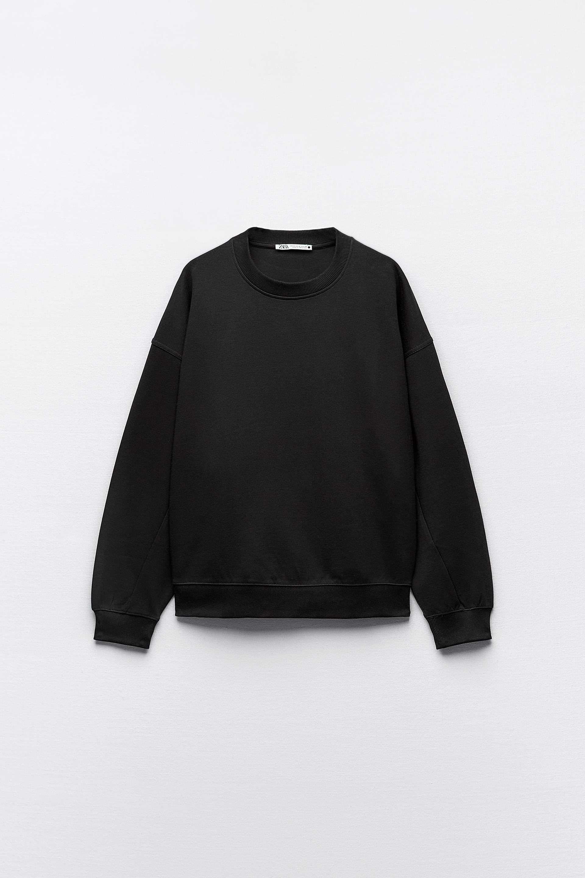 Zara plush sweatshirt clearance