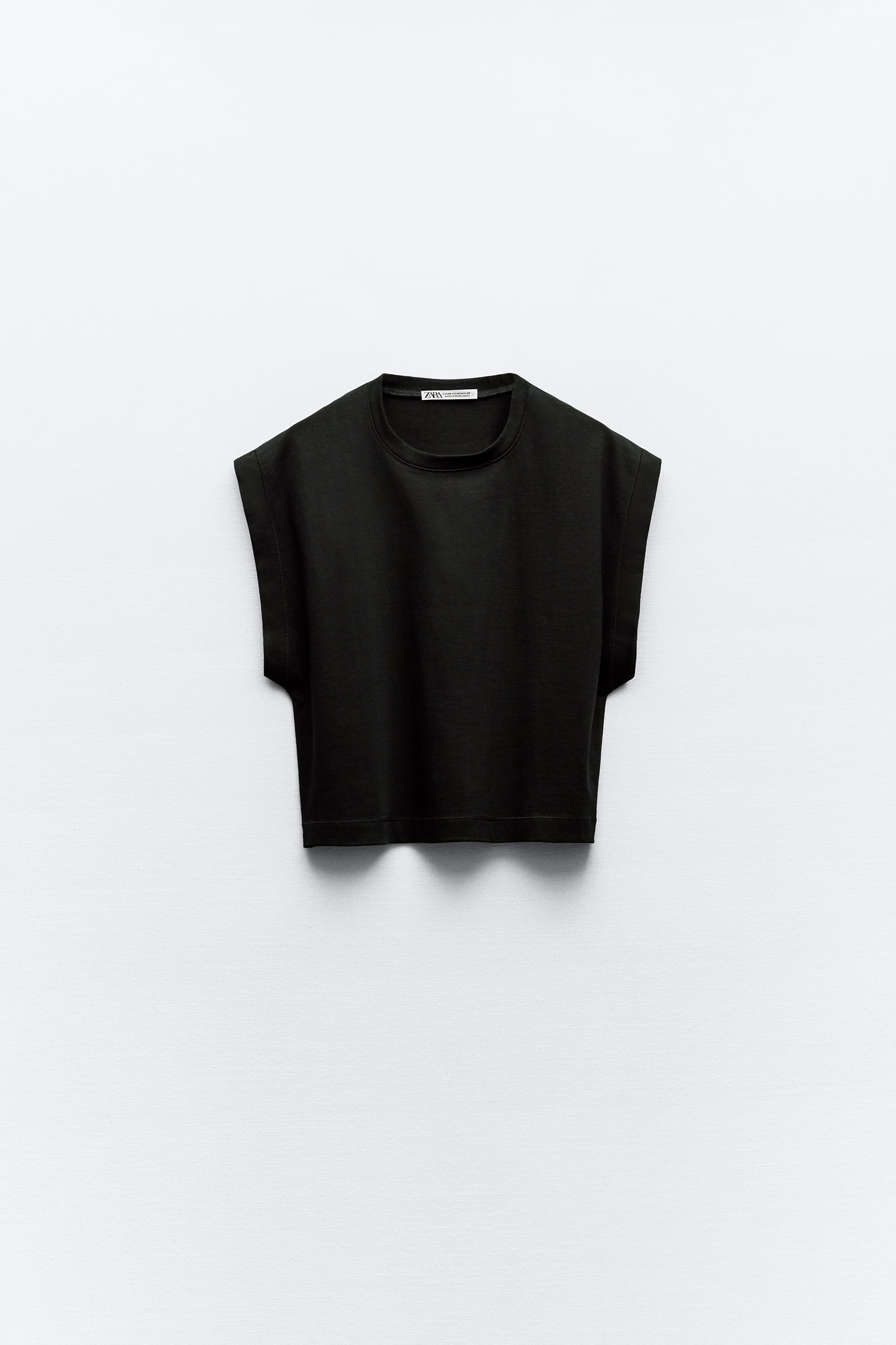 WASHED EFFECT HEAVY COTTON T-SHIRT