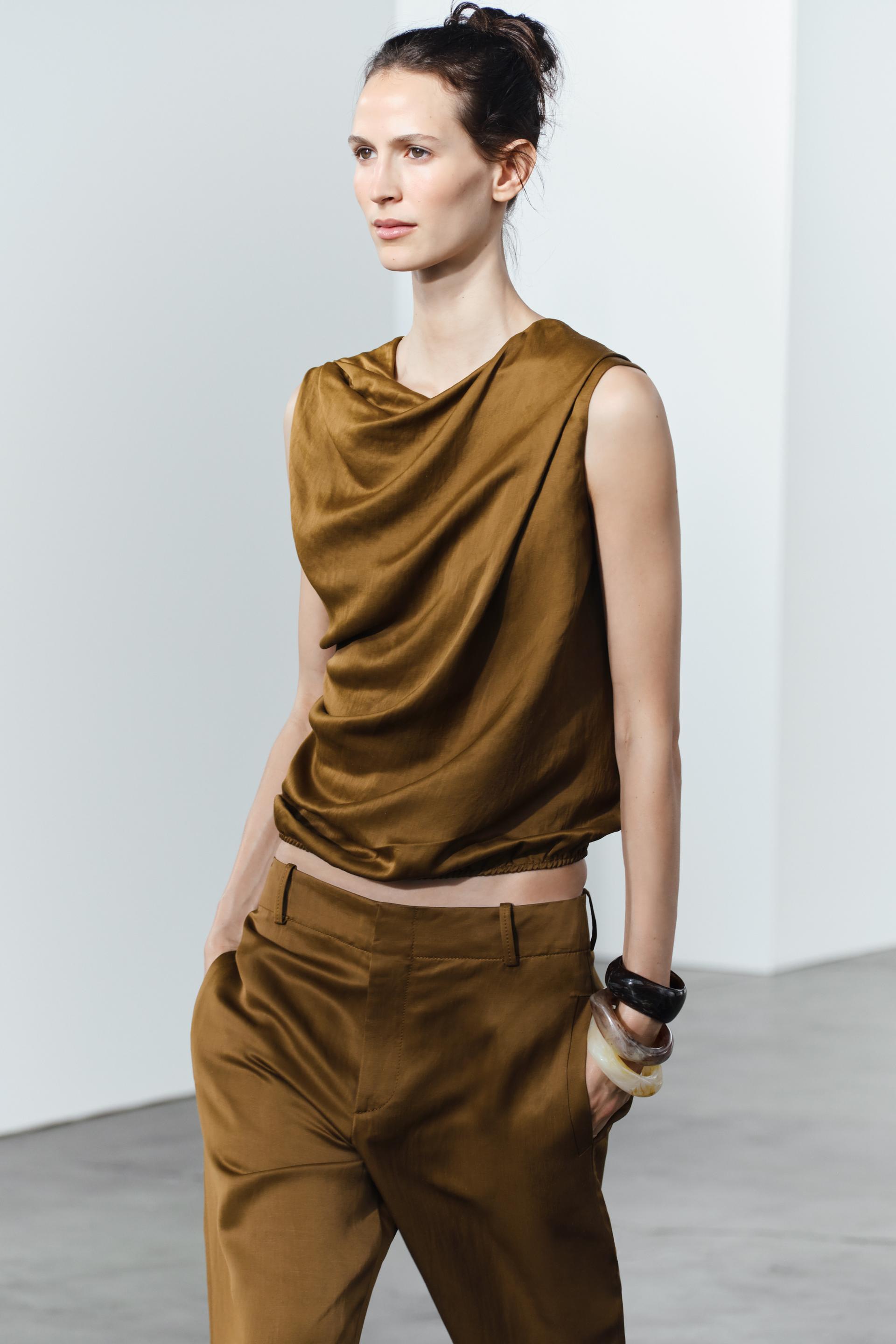 Zara Raglan Top Zara Draped Top Zw Collection International Shipping