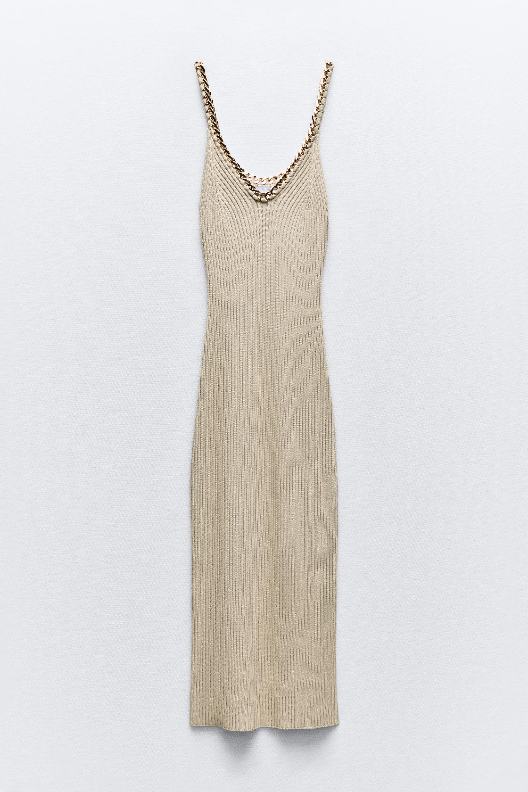 zara beige ribbed dress The Only 28 Zara Items NY Girls Are Buying This Spring