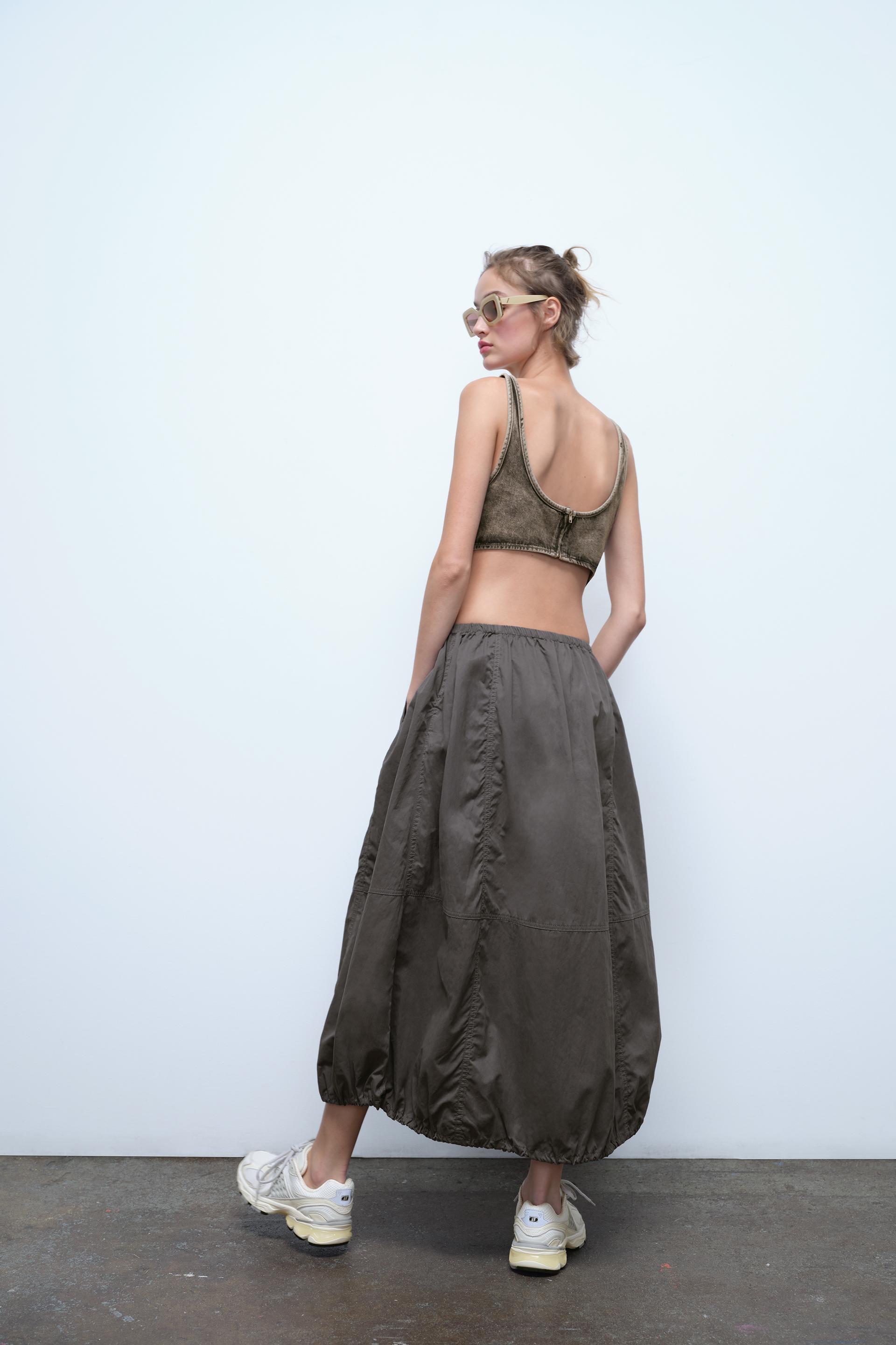 Zara Balloon Midi Skirt International Shipping zara-balloon-midi-skirt-international-shipping
