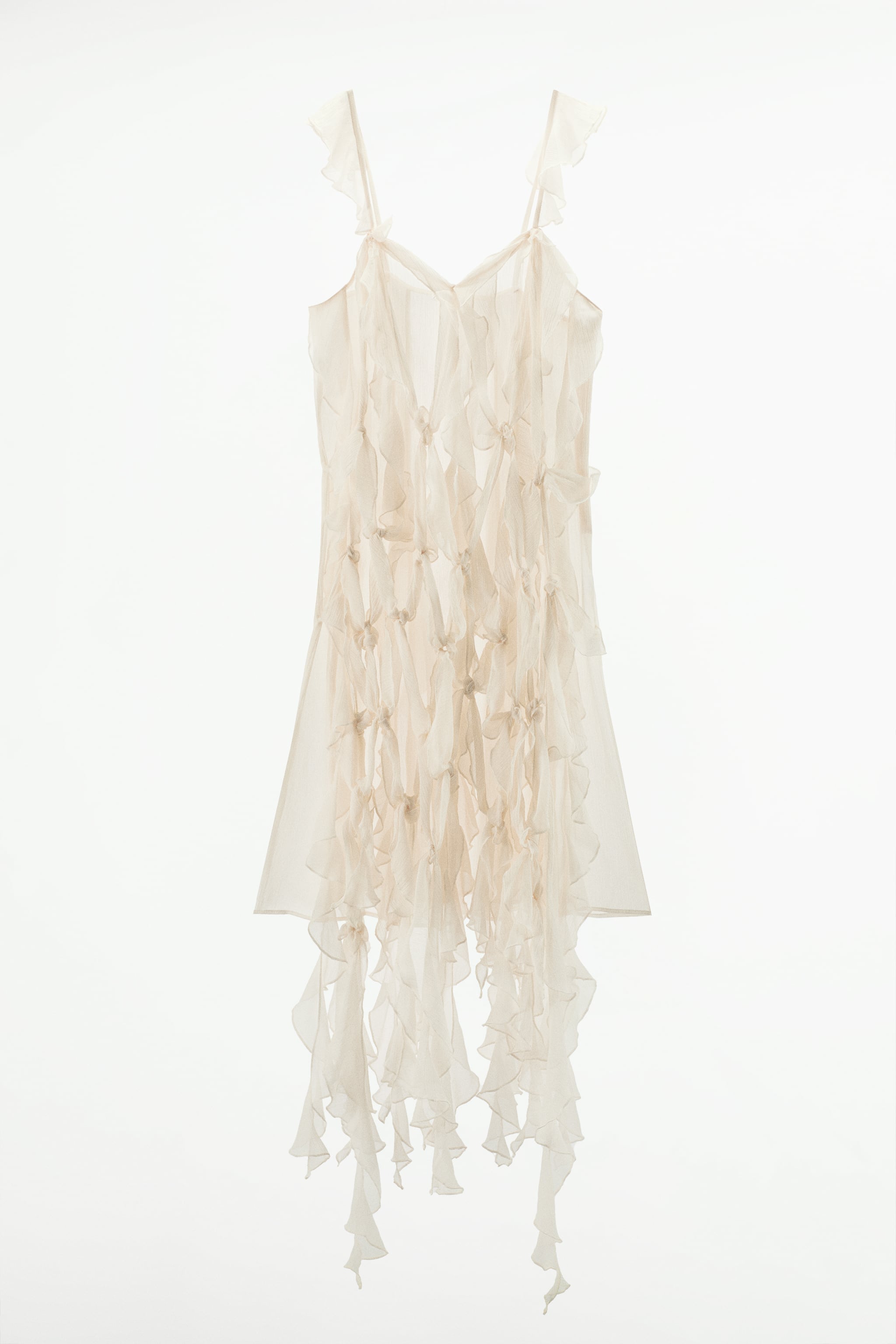 KNOTTED ASYMMETRIC DRESS